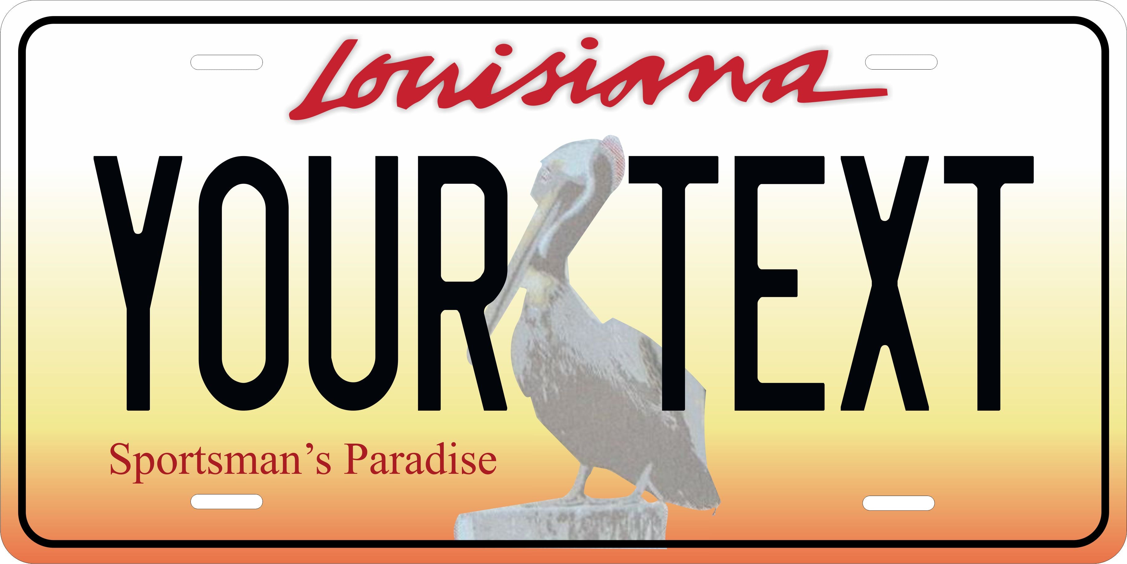 Louisiana 2005 License Plate Personalized Novelty Fun Car Bike Motorcycle