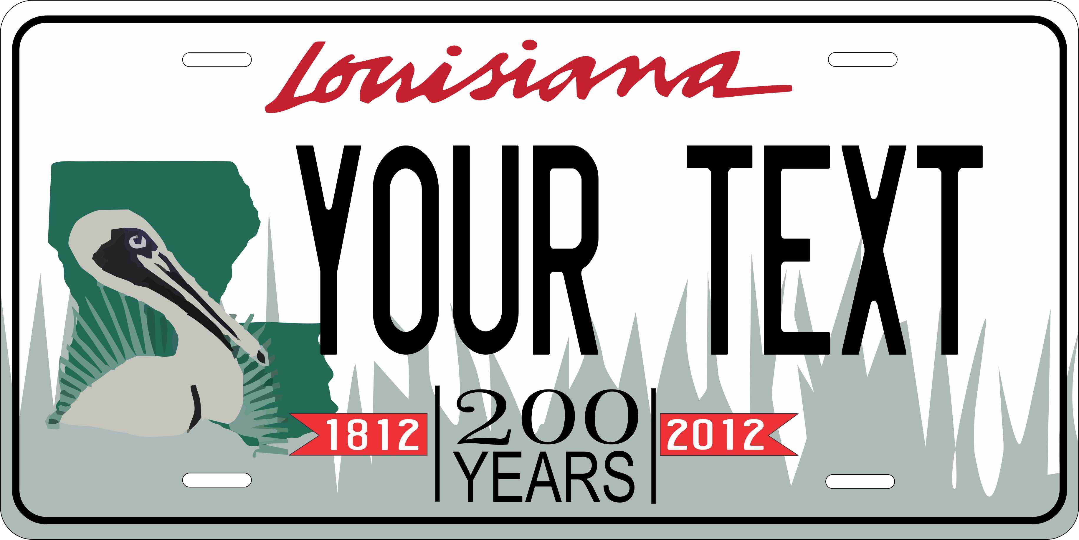 Louisiana 2011 License Plate Personalized Novelty Fun Car Bike Motorcycle