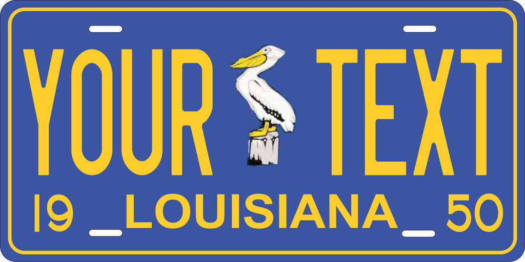 Louisiana 1950 License Plate Personalized Novelty Fun Car Bike Motorcycle