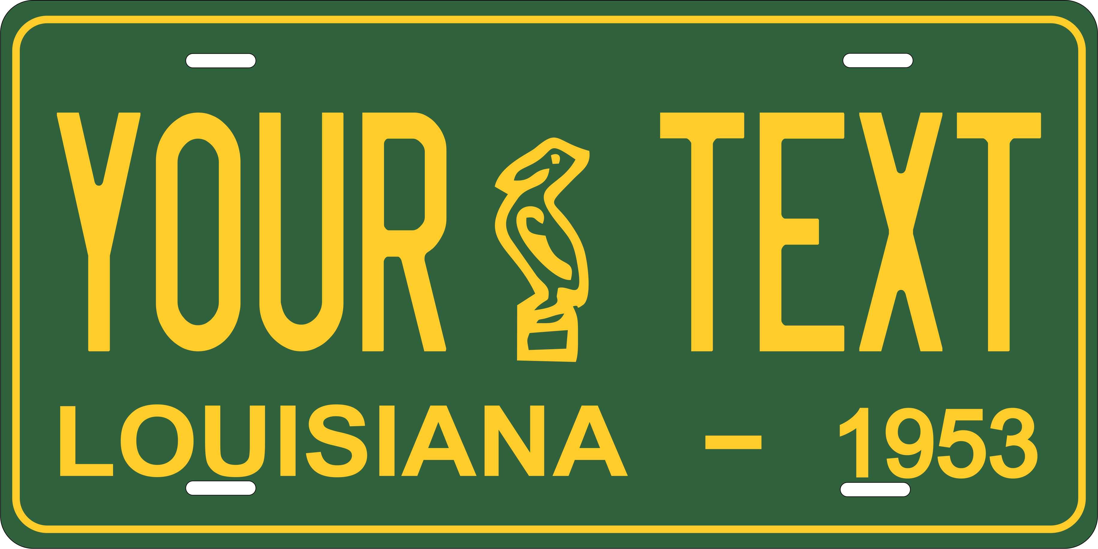 Louisiana 1953 License Plate Personalized Novelty Fun Car Bike Motorcycle