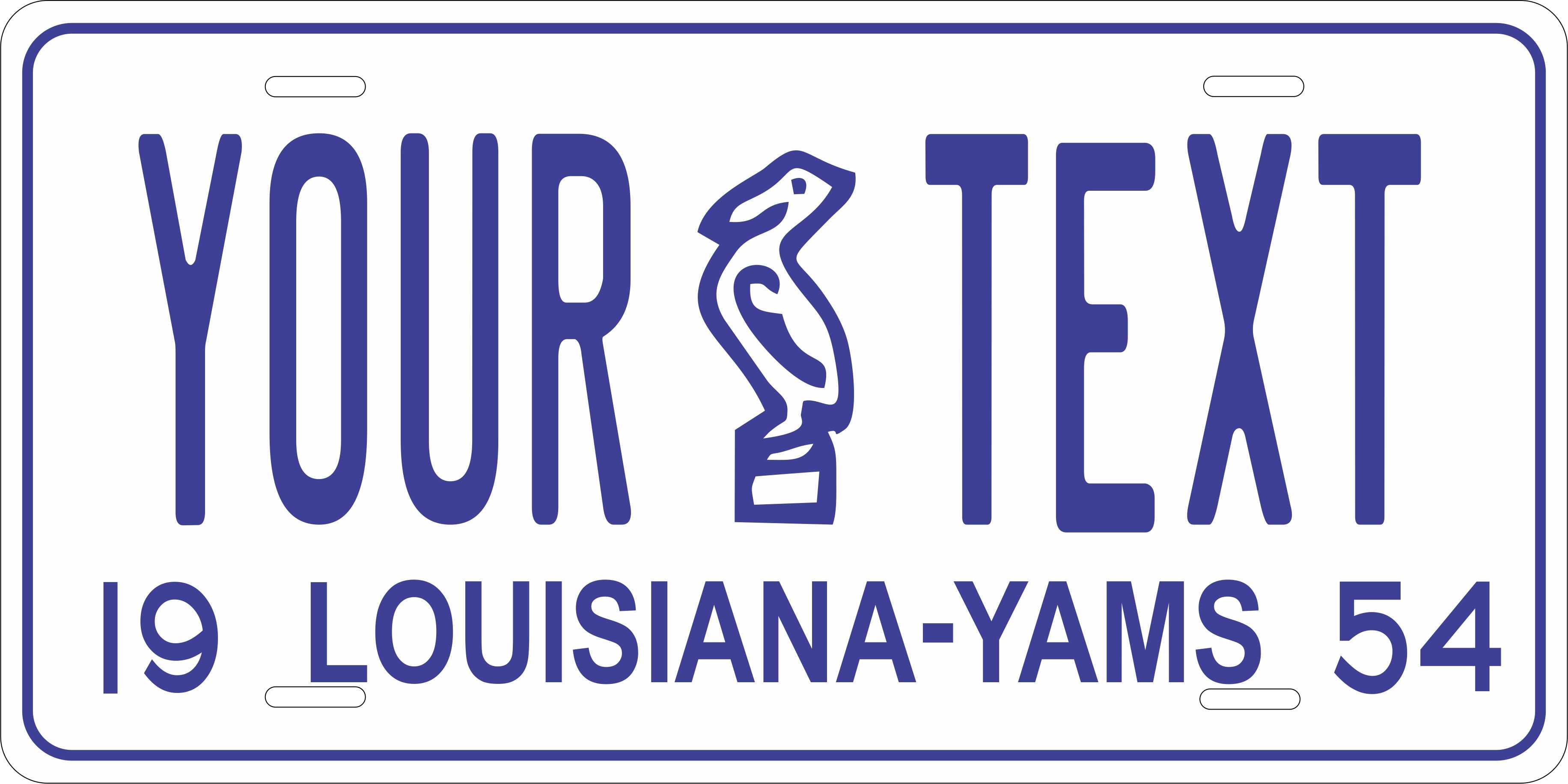 Louisiana 1954 License Plate Personalized Novelty Fun Car Bike Motorcycle