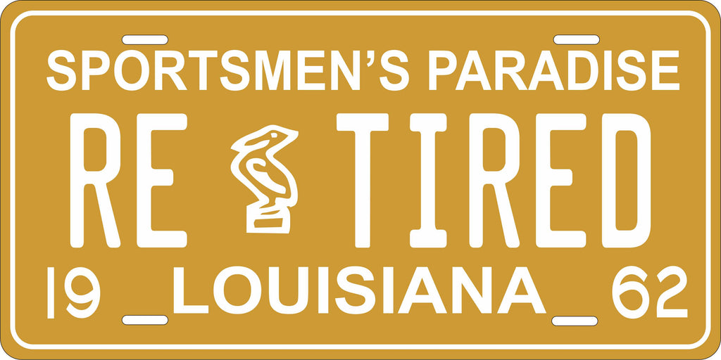 Louisiana 1962 License Plate Personalized Novelty Fun Car Bike Motorcycle