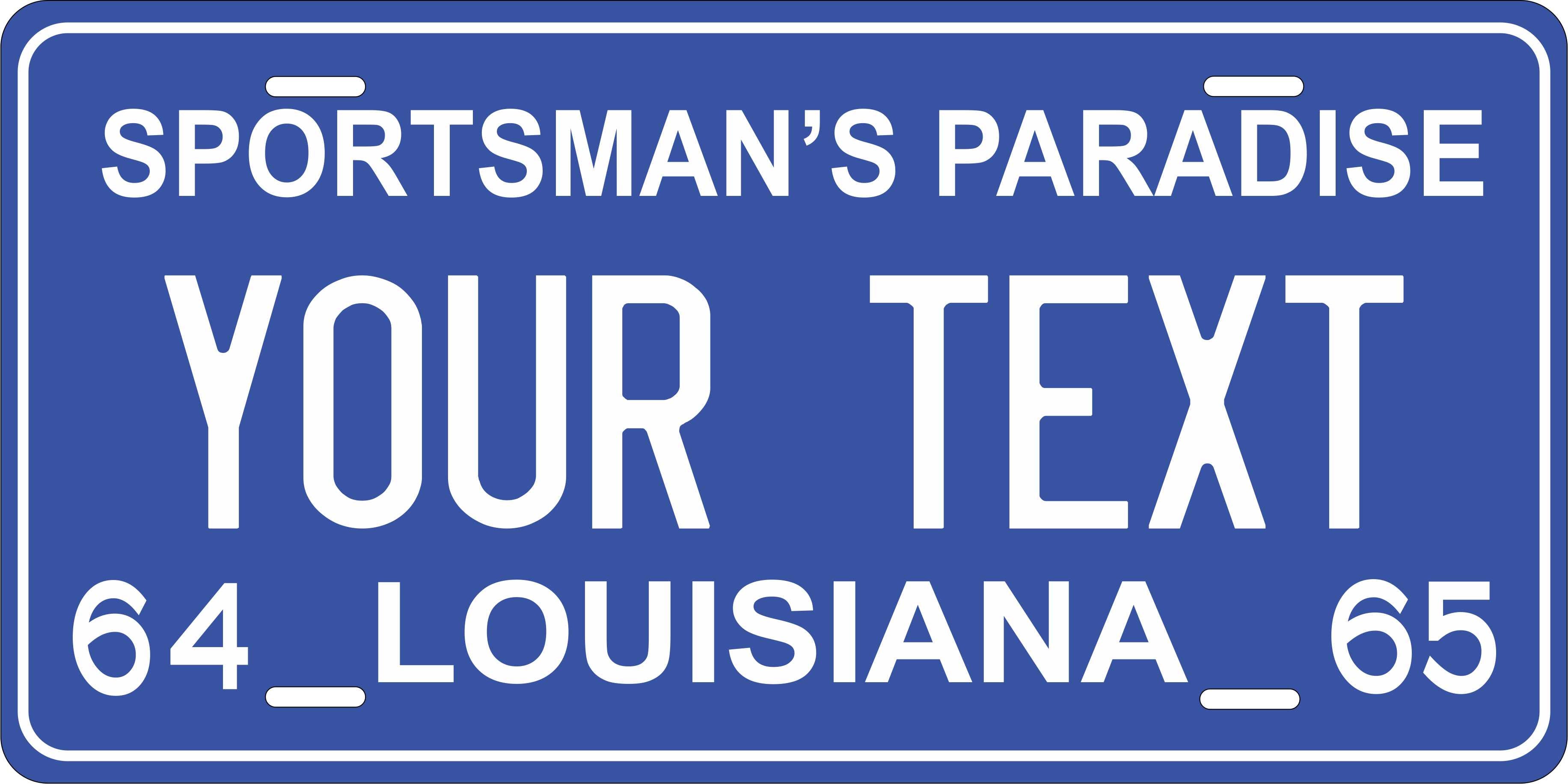Louisiana 1964 License Plate Personalized Novelty Fun Car Bike Motorcycle