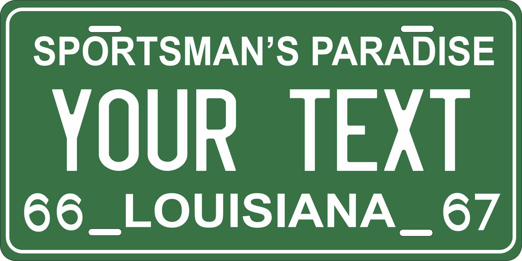 Louisiana 1966 License Plate Personalized Novelty Fun Car Bike Motorcycle