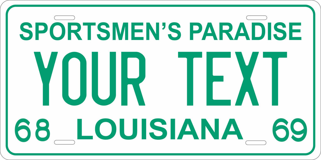 Louisiana 1968 License Plate Personalized Novelty Fun Car Bike Motorcycle