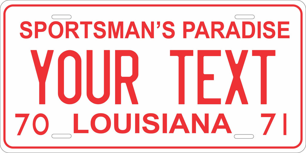 Louisiana 1970 License Plate Personalized Novelty Fun Car Bike Motorcycle