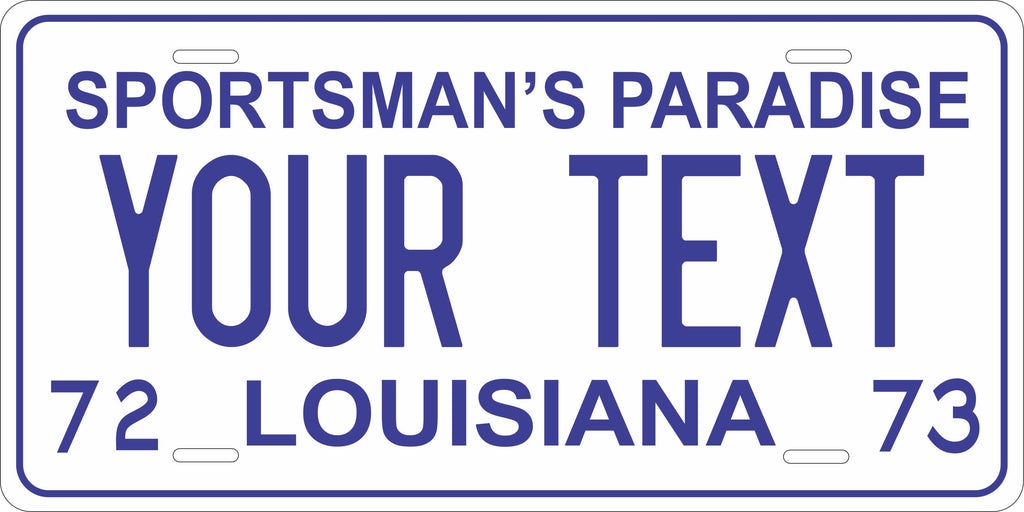 Louisiana 1972 License Plate Personalized Novelty Fun Car Bike Motorcycle