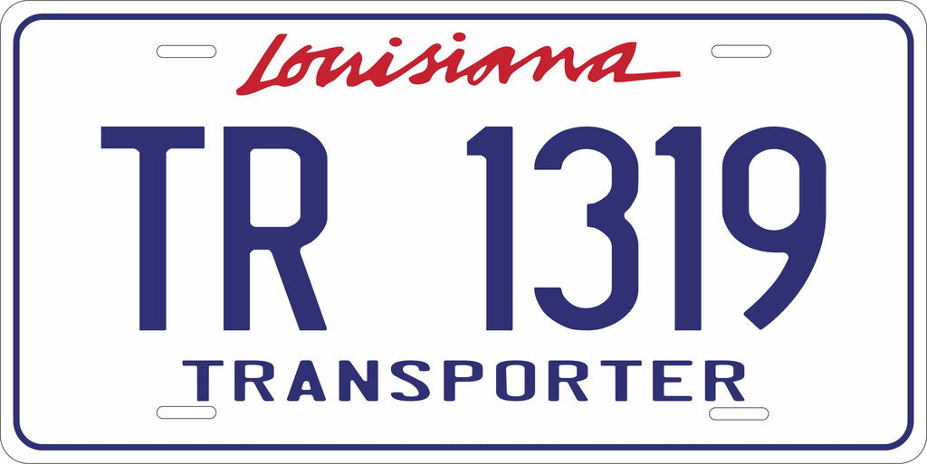 Louisiana Transporter License Plate Personalized Novelty Fun Car Bike Motorcycle