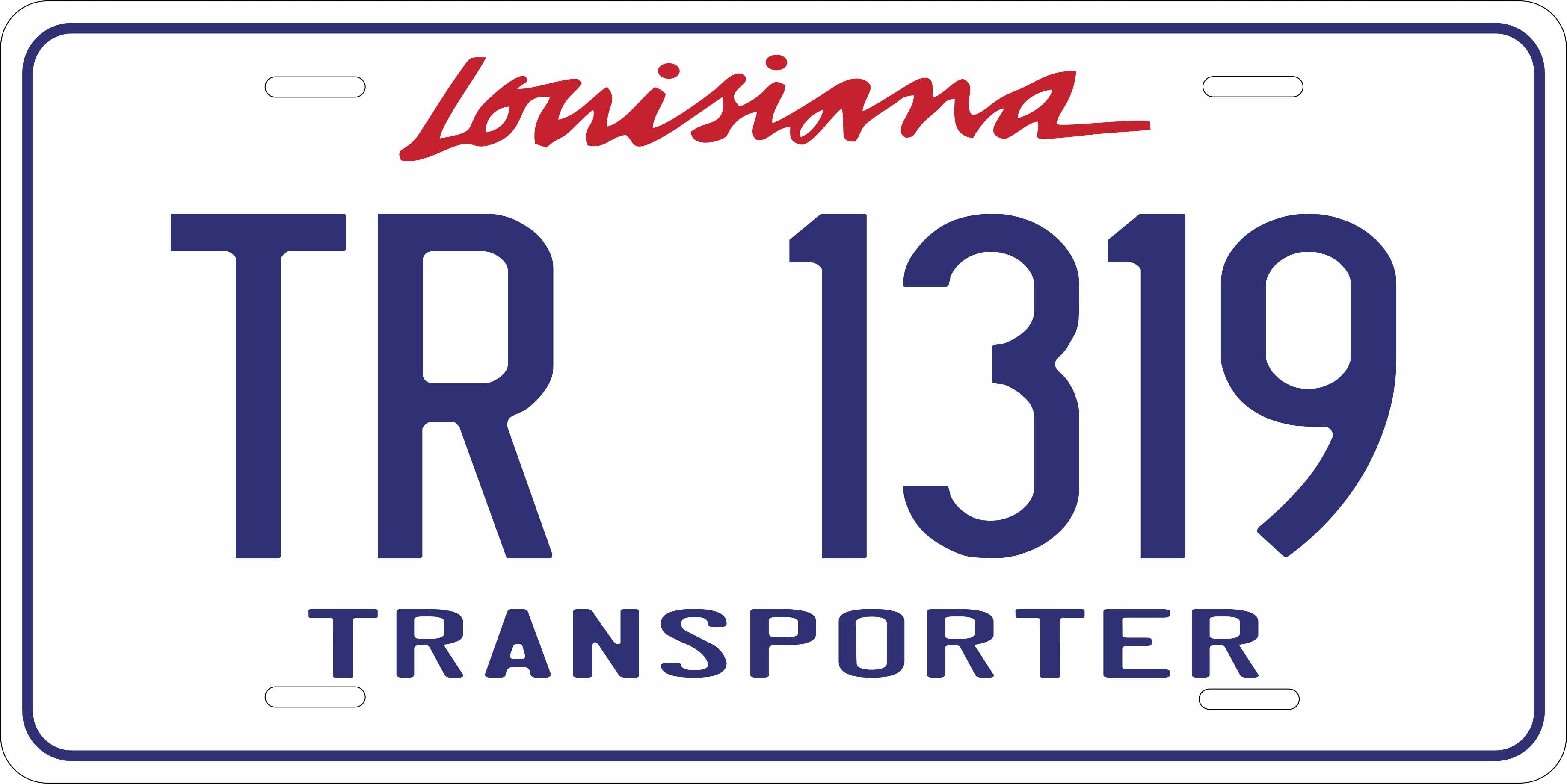 Louisiana Transporter License Plate Personalized Novelty Fun Car Bike Motorcycle