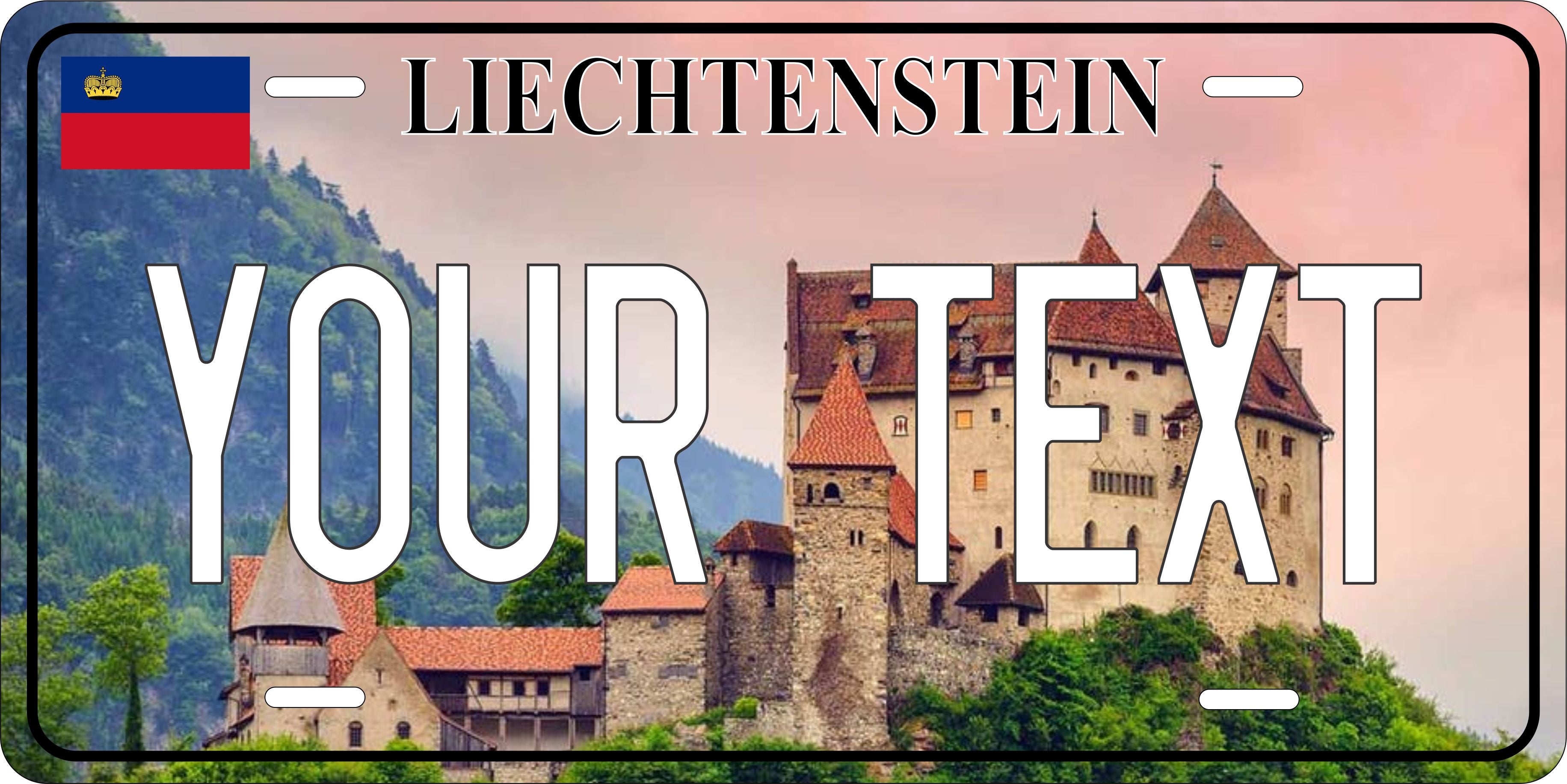 LIECHTENSTEIN city License Plate personalized Novelty Fun Car Bike Motorcycle