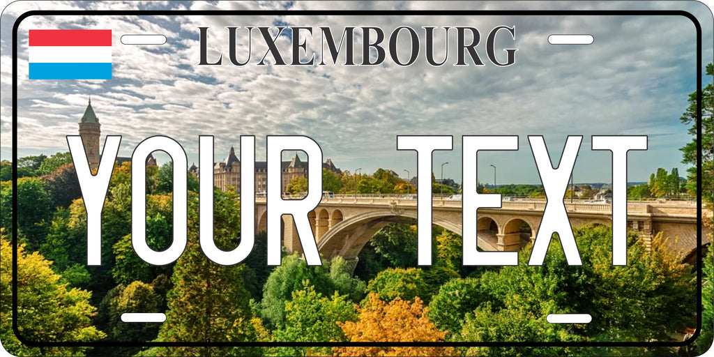 LUXEMBOURG  city License Plate personalized Novelty Fun Car Bike Motorcycle