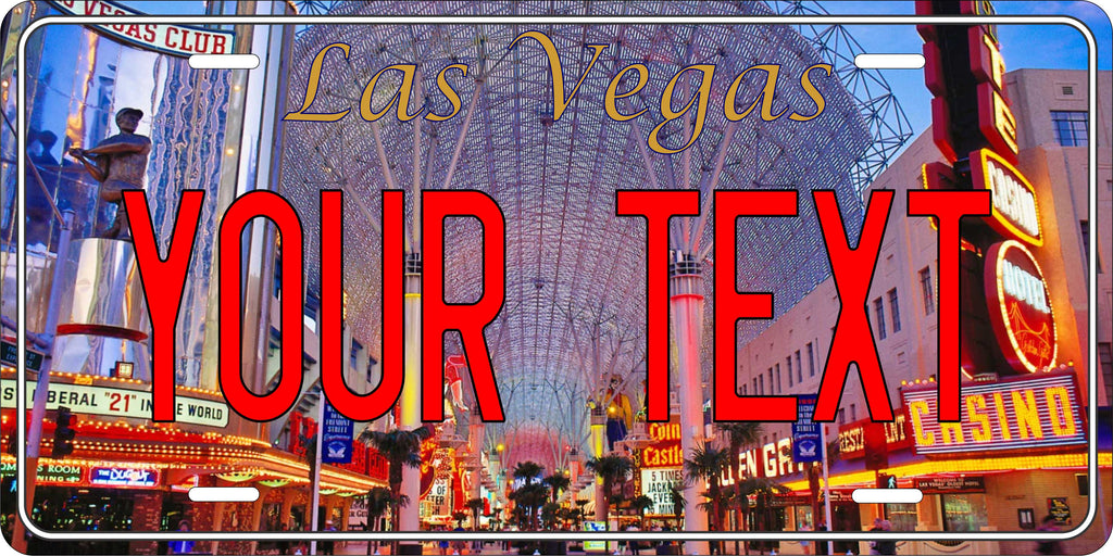 Nevada Las Vegas Fremont City License Plate Yellow personalized Novelty Fun Car Bike Motorcycle