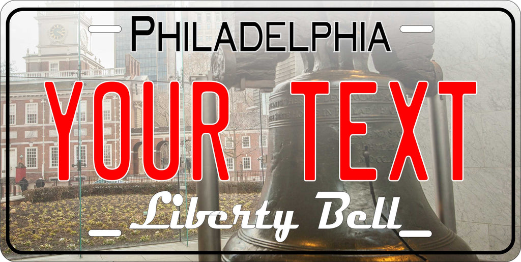 Philadelphia Pennsylvania City License Plate personalized Novelty Fun Car Bike Motorcycle