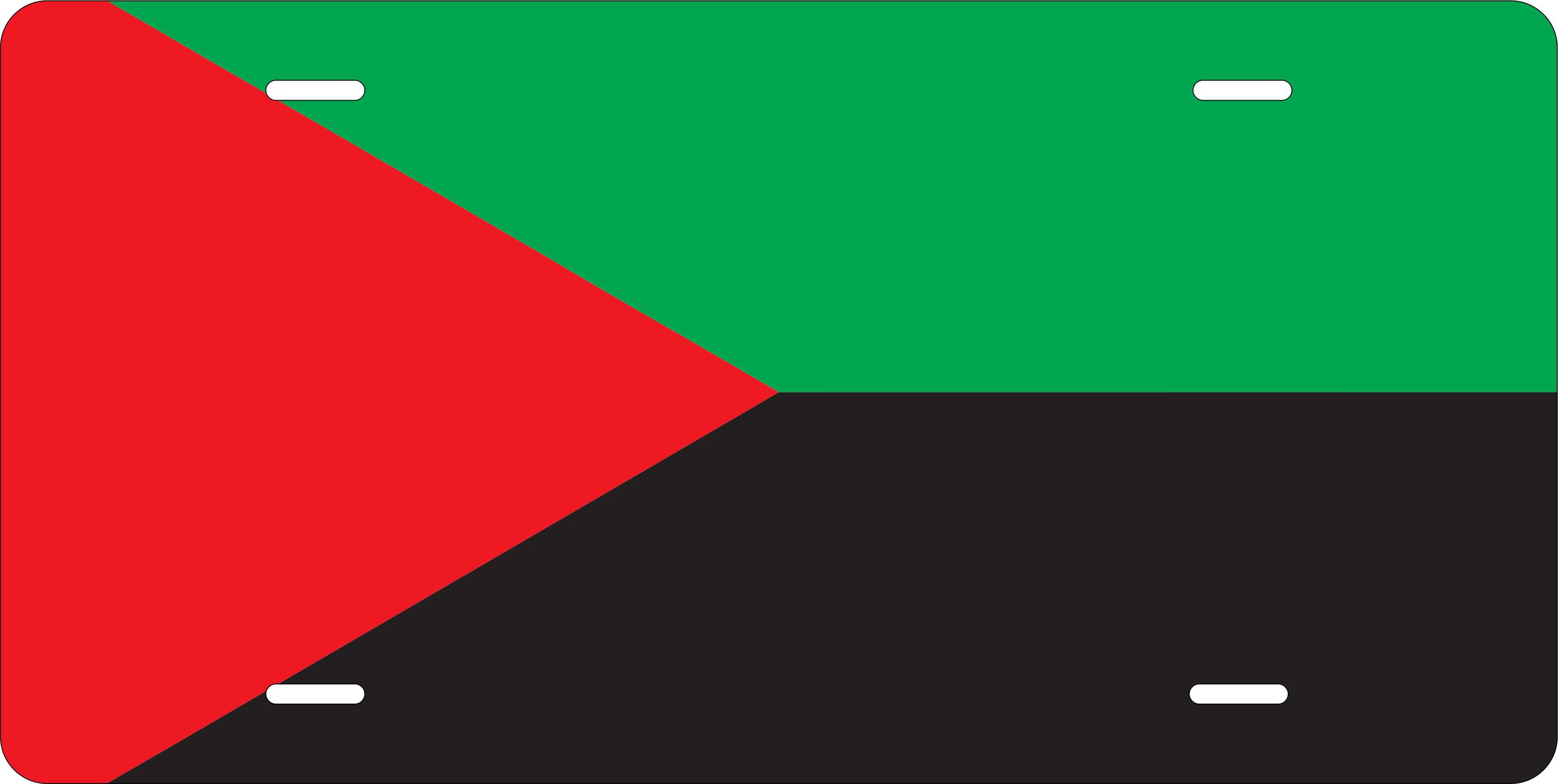 Martinique Flag ver2 CARI License Plate Custom Novelty Car Bike Motorcycle