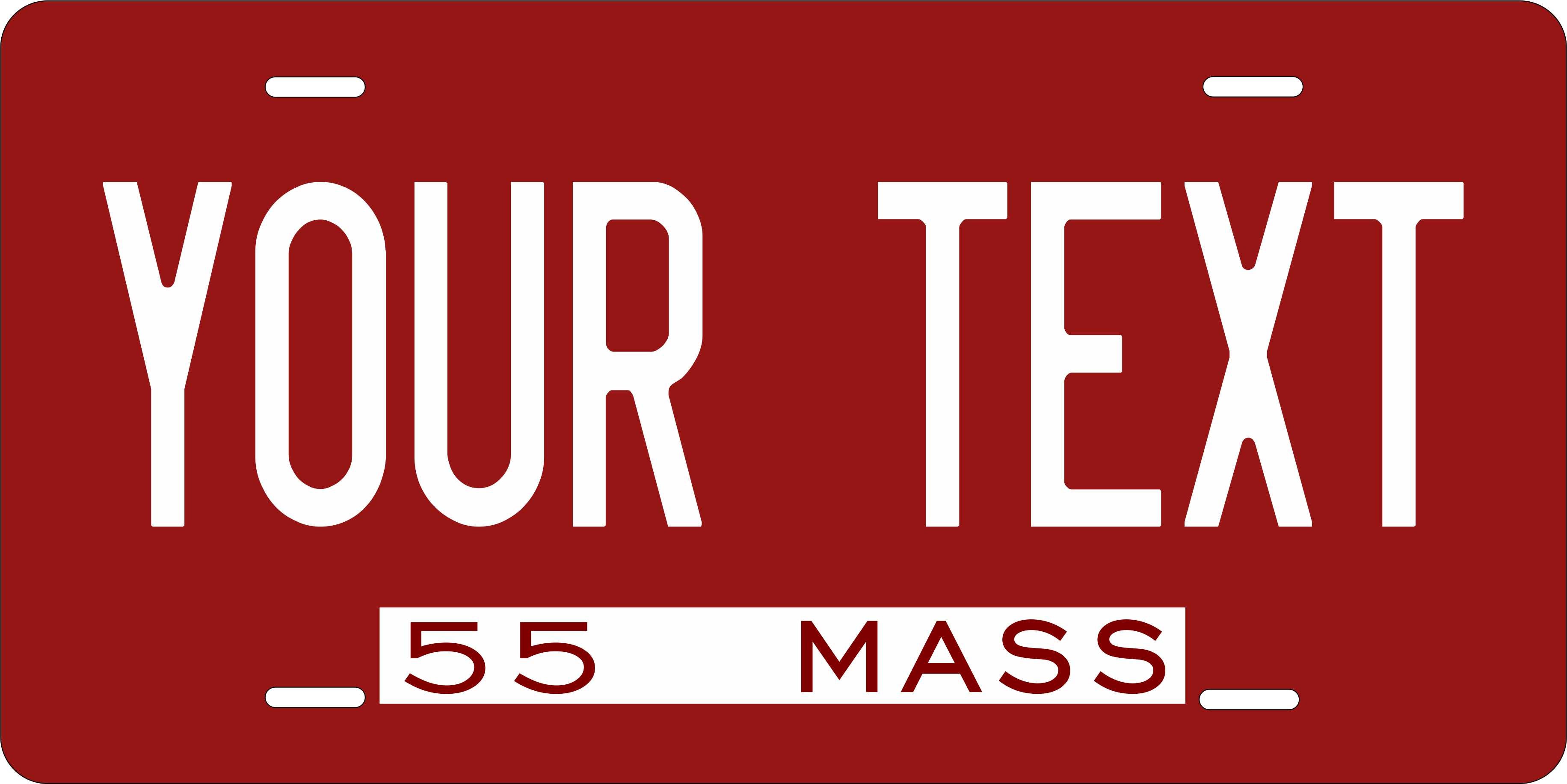 Massachusetts 1955 License Plate Yellow personalized Novelty Fun Car Bike Motorcycle