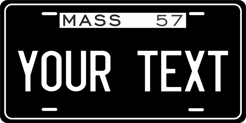 Massachusetts 1957 License Plate Yellow personalized Novelty Fun Car Bike Motorcycle