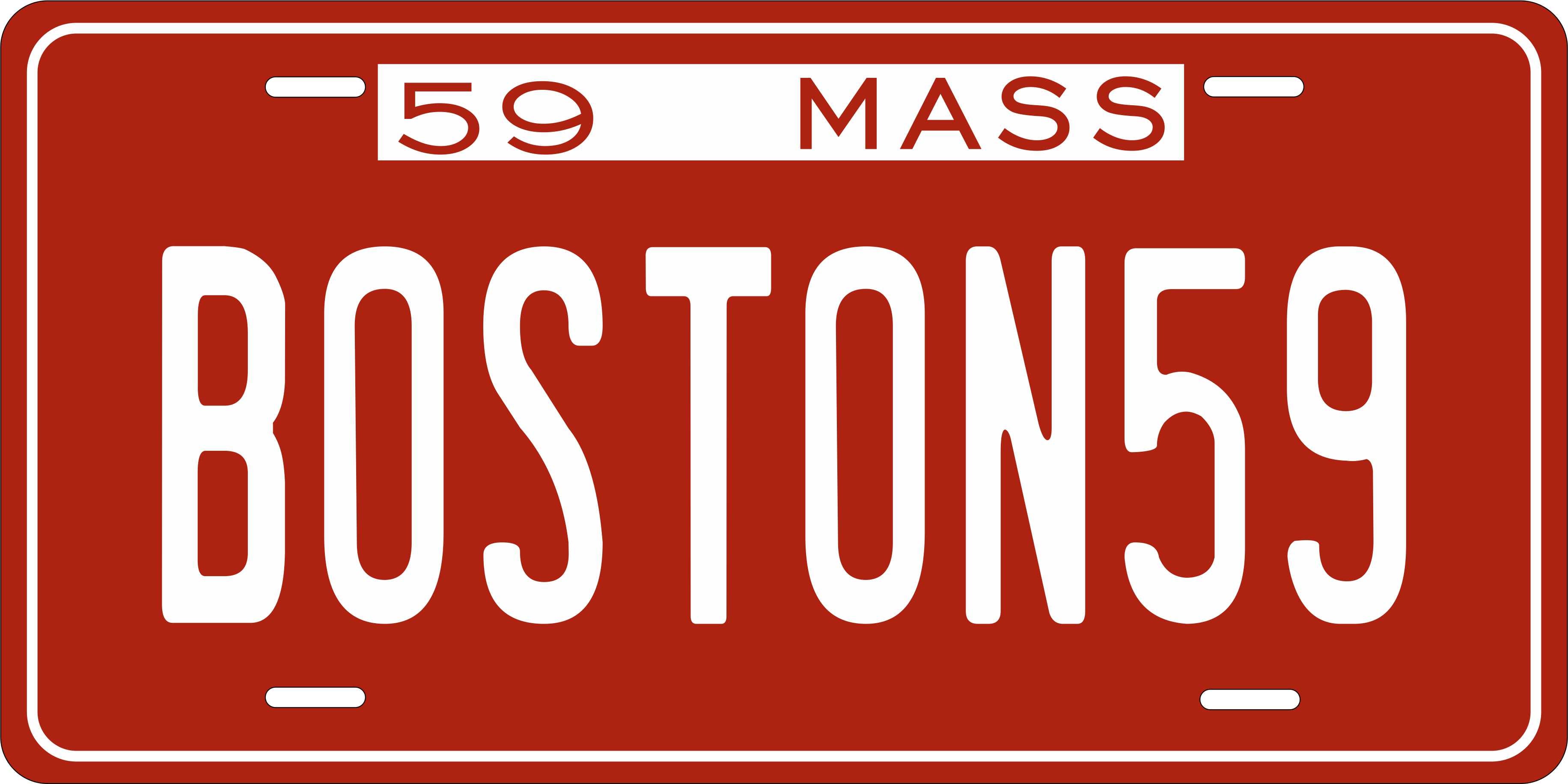 Massachusetts 1959 License Plate Yellow personalized Novelty Fun Car Bike Motorcycle
