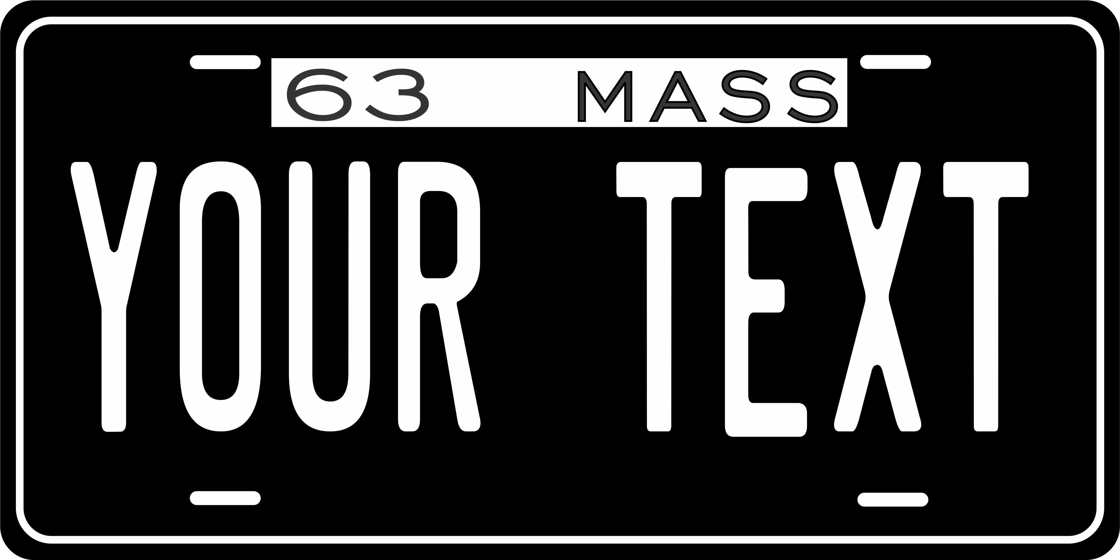Massachusetts 1963 License Plate Yellow personalized Novelty Fun Car Bike Motorcycle