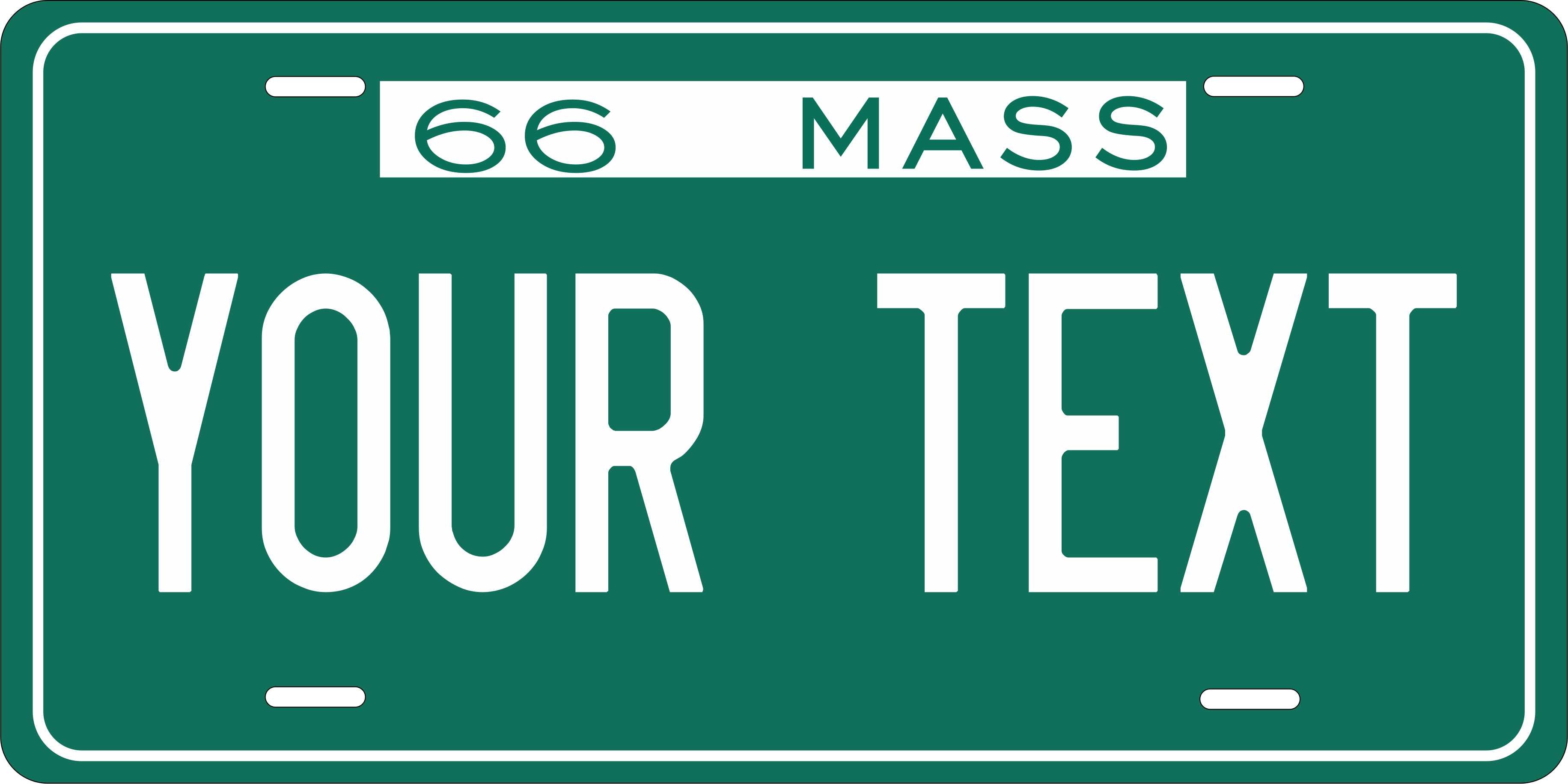 Massachusetts 1966 License Plate Yellow personalized Novelty Fun Car Bike Motorcycle