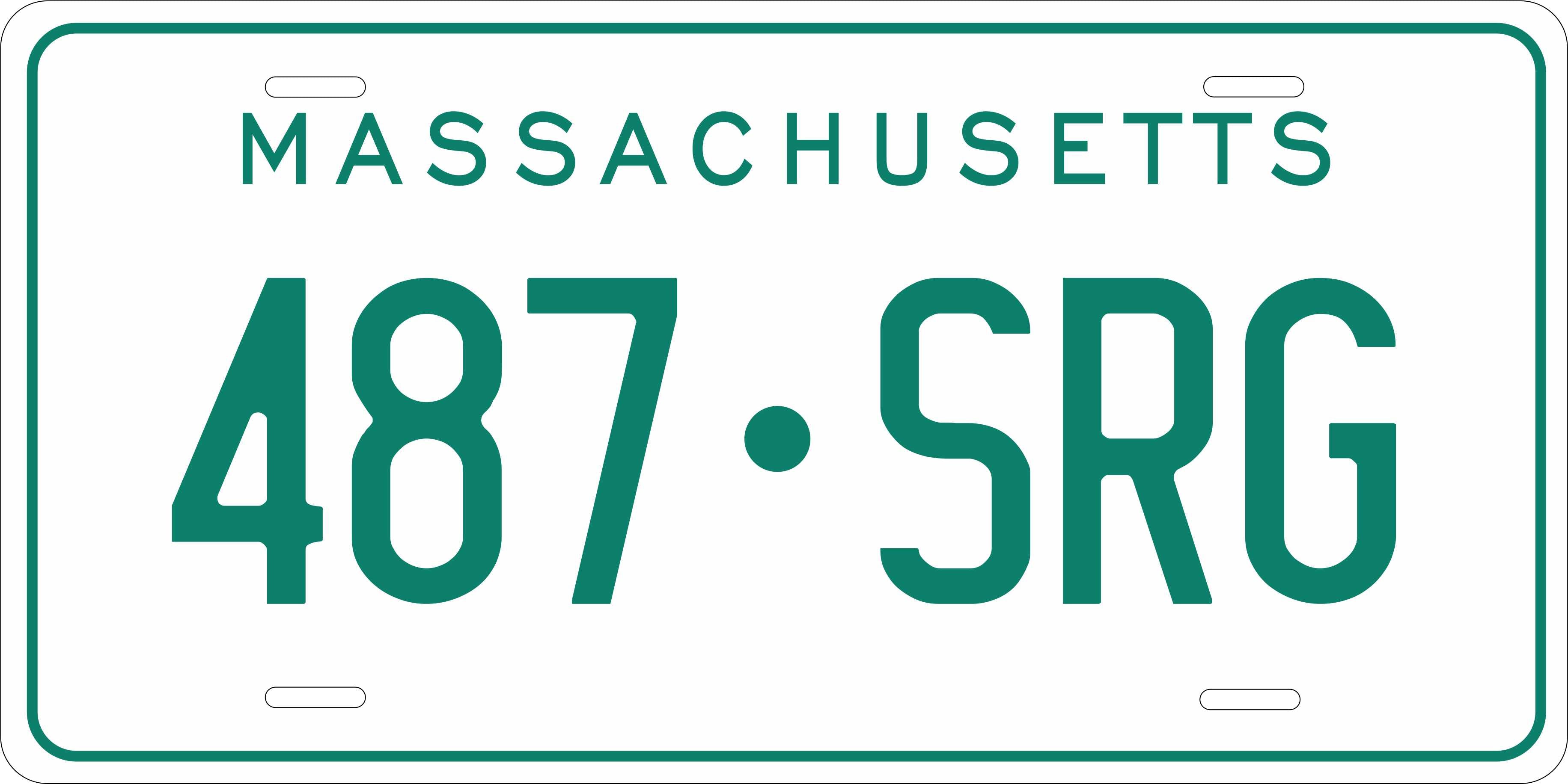 Massachusetts 1977 License Plate Yellow personalized Novelty Fun Car Bike Motorcycle