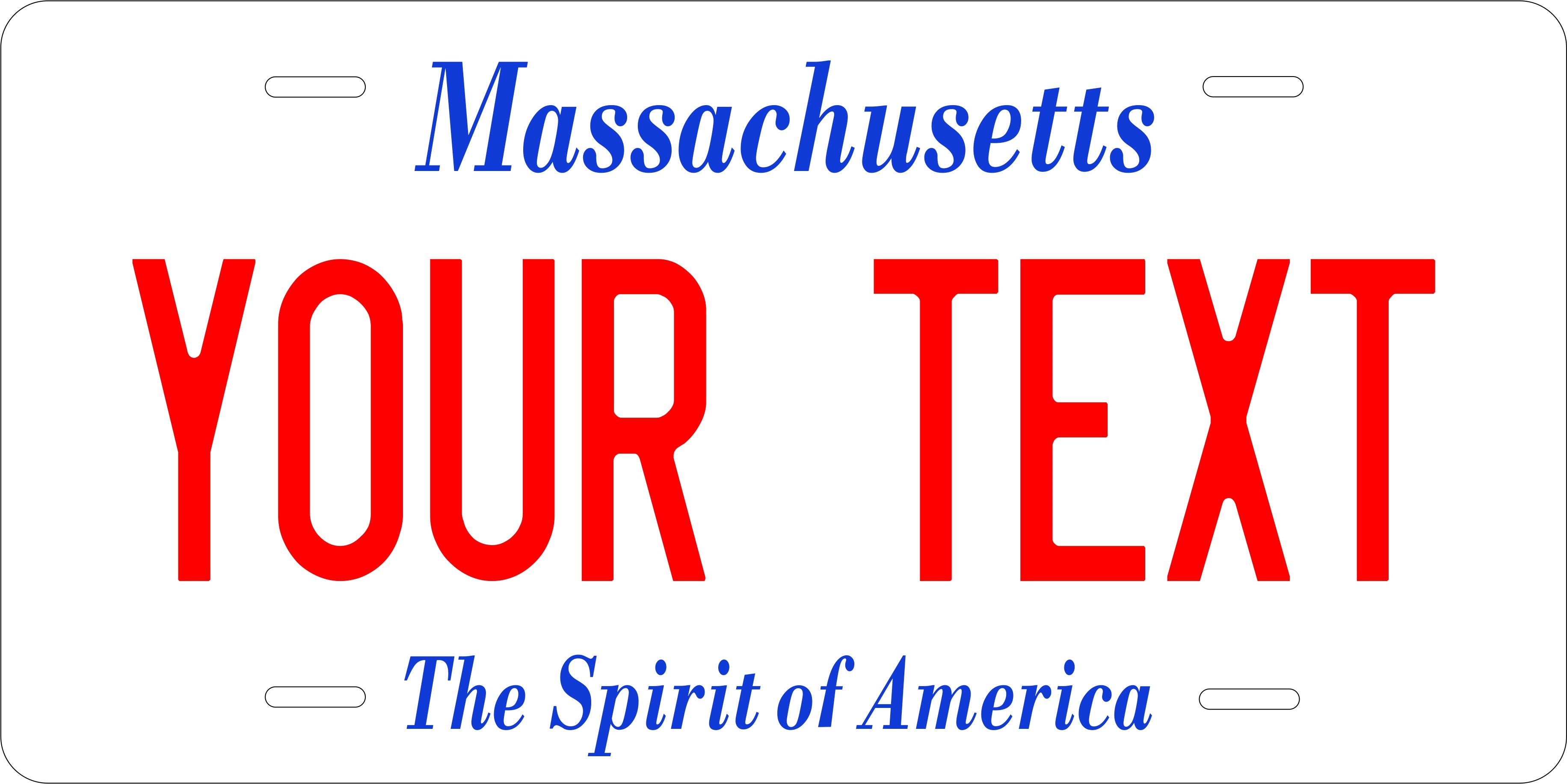 Massachusetts 1988 License Plate Personalized Novelty Fun Car Bike Motorcycle