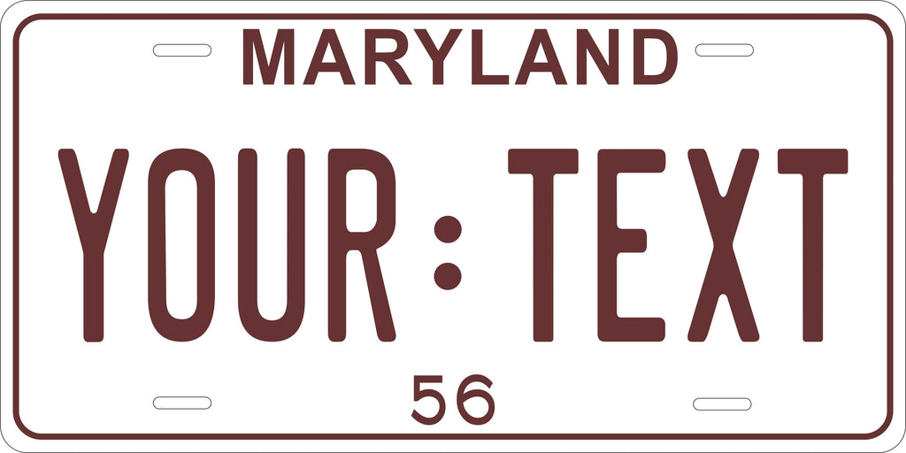 Maryland 1956 License Plate Personalized Novelty Fun Car Bike Motorcycle