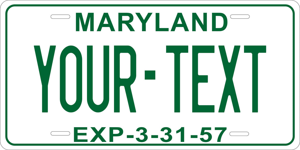 Maryland 1957 License Plate Personalized Novelty Fun Car Bike Motorcycle
