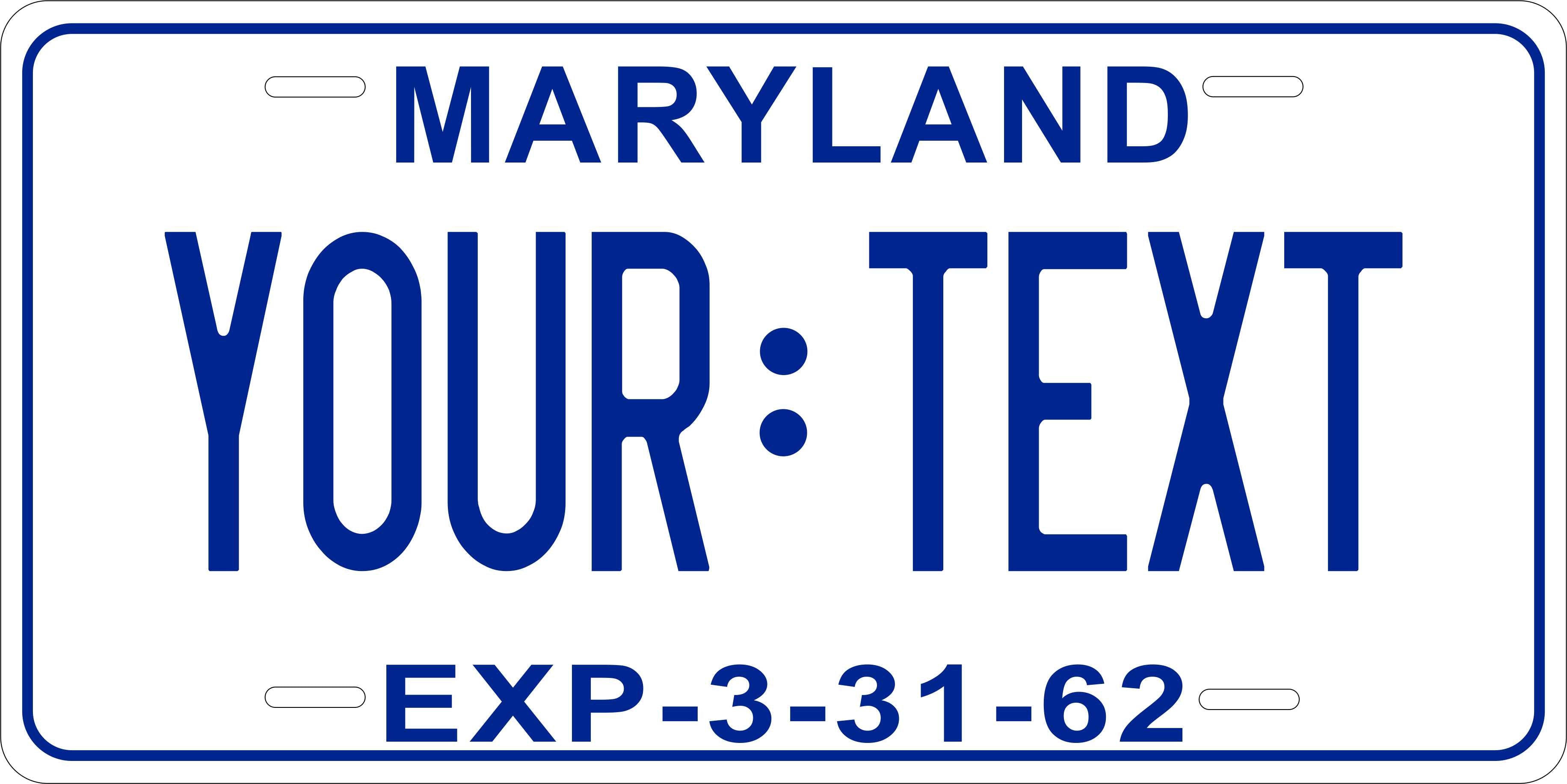 Maryland 1962 License Plate Personalized Novelty Fun Car Bike Motorcycle