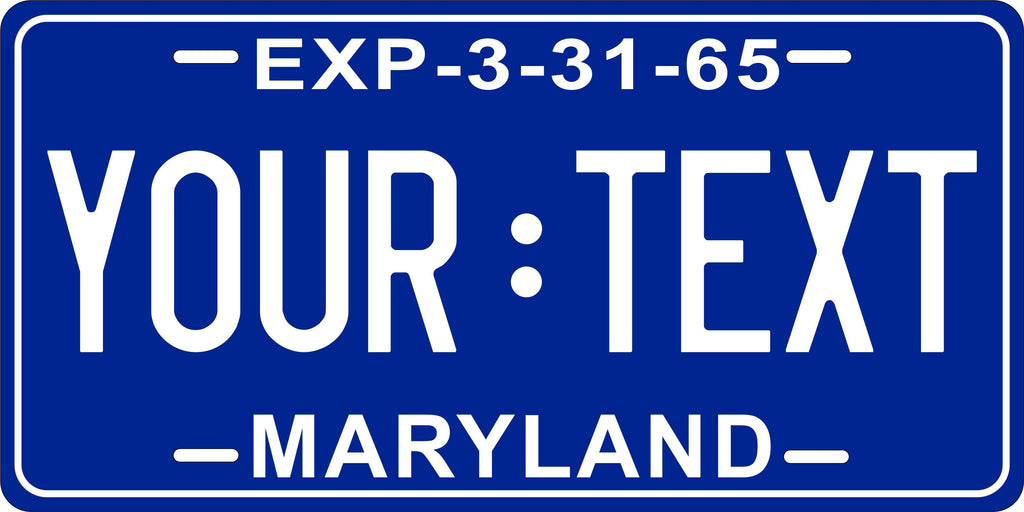Maryland 1965 License Plate Personalized Novelty Fun Car Bike Motorcycle