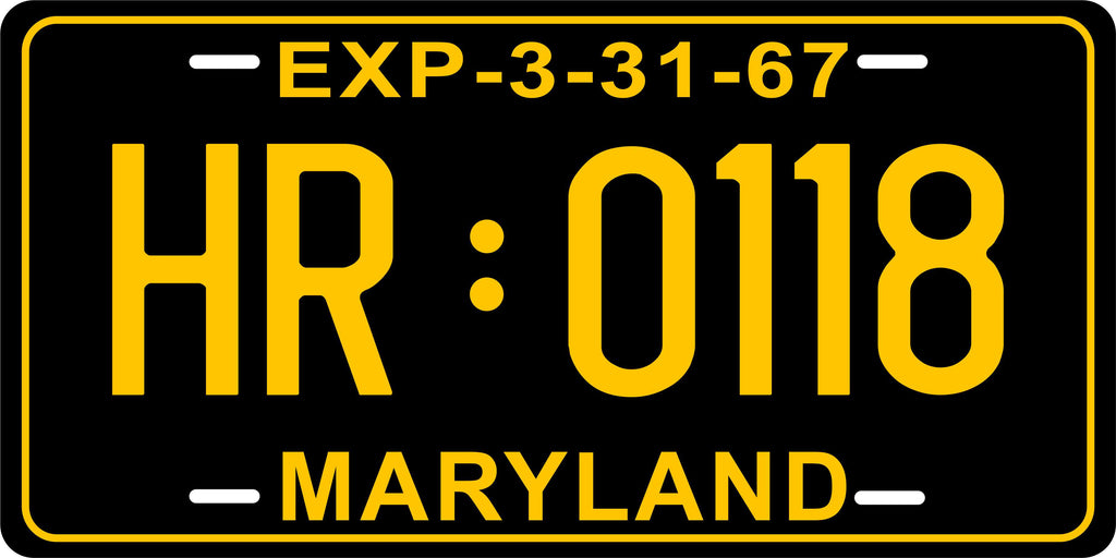 Maryland 1967 License Plate Personalized Novelty Fun Car Bike Motorcycle