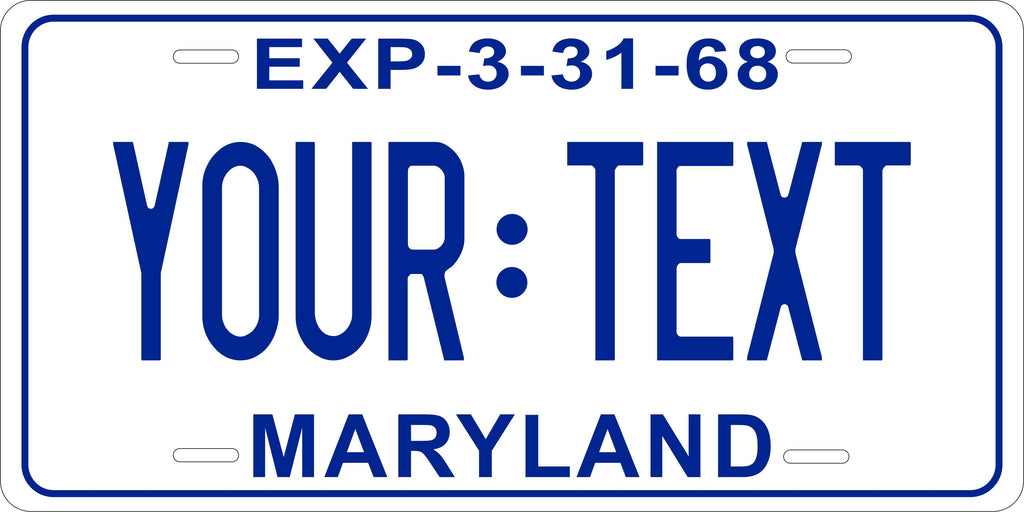 Maryland 1968 License Plate Personalized Novelty Fun Car Bike Motorcycle