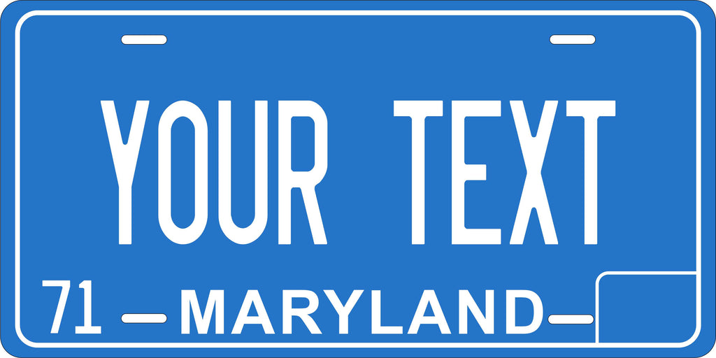 Maryland 1971 License Plate Personalized Novelty Fun Car Bike Motorcycle