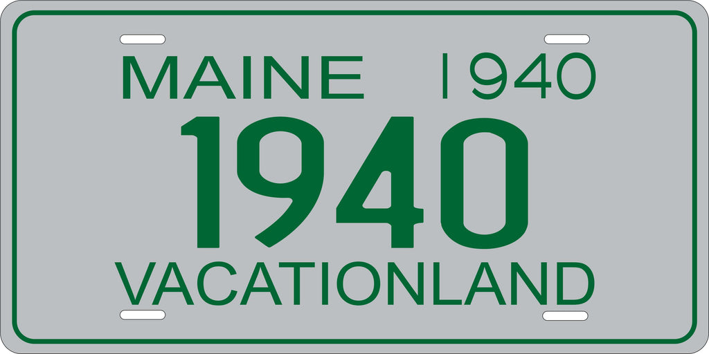 Maine 1940 License Plate Yellow personalized Novelty Fun Car Bike Motorcycle