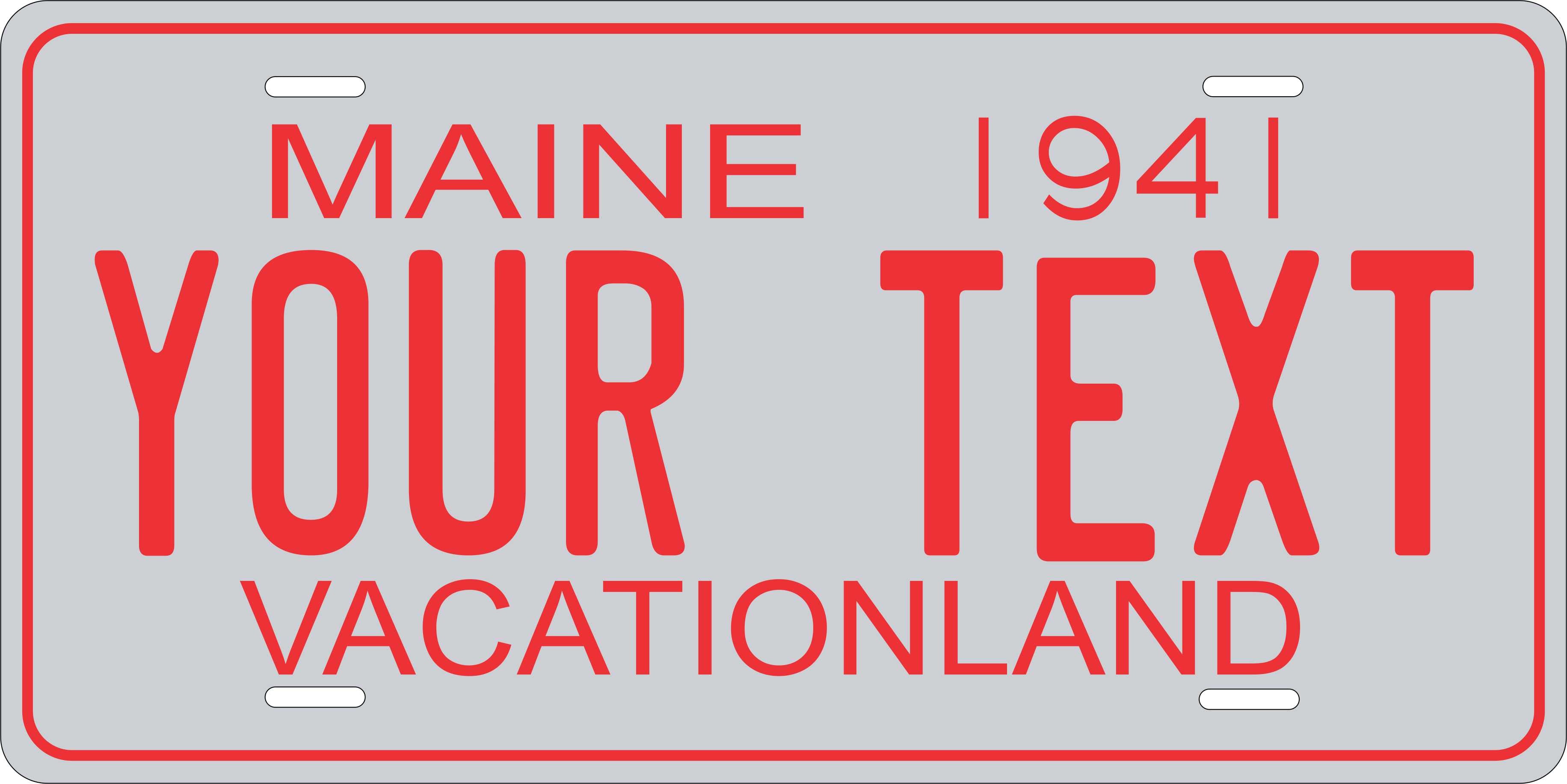 Maine 1941 License Plate Yellow personalized Novelty Fun Car Bike Motorcycle