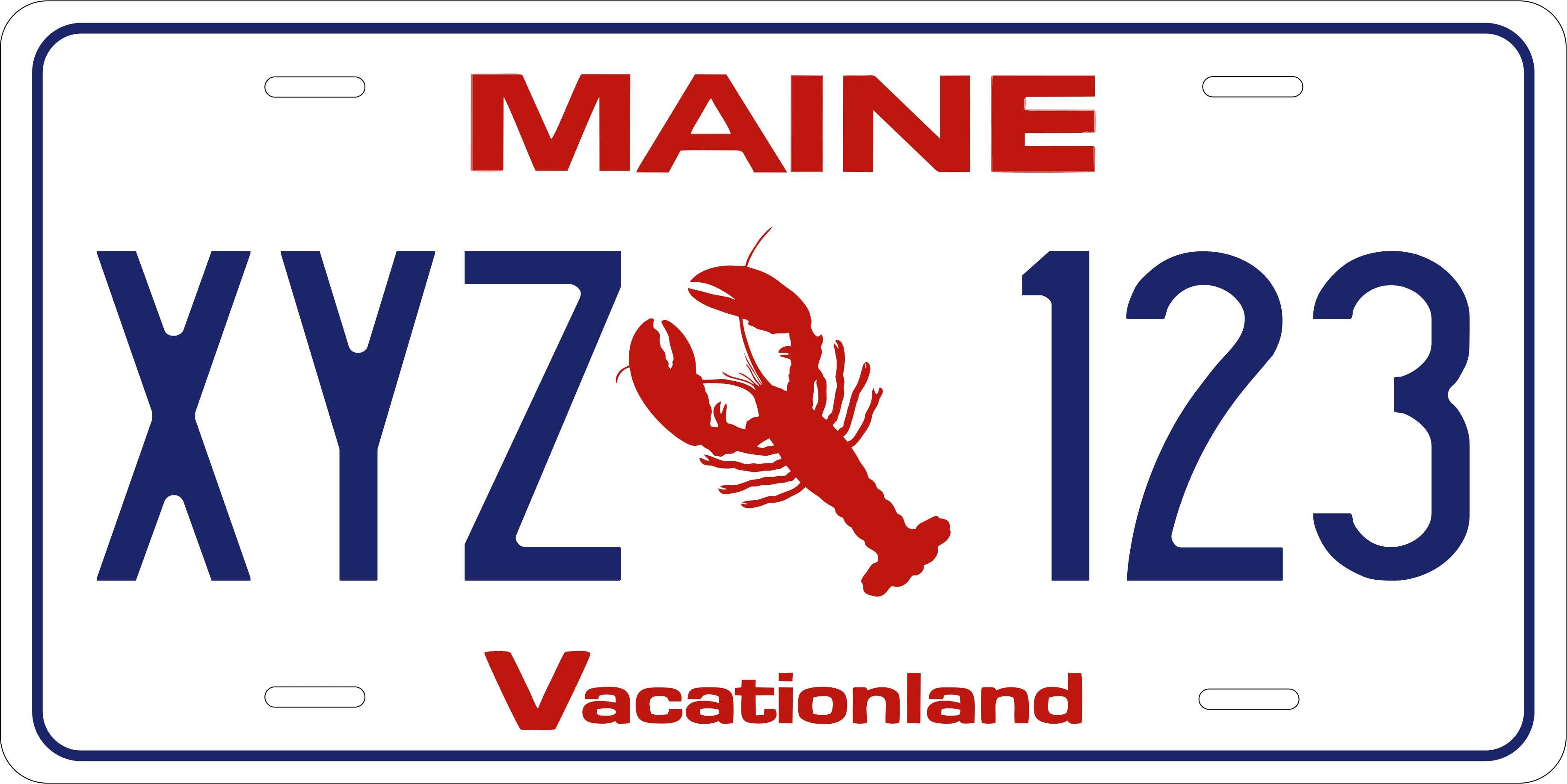 Maine 1987 Lobster License Plate Personalized Novelty Fun Car Bike Motorcycle (Copy)