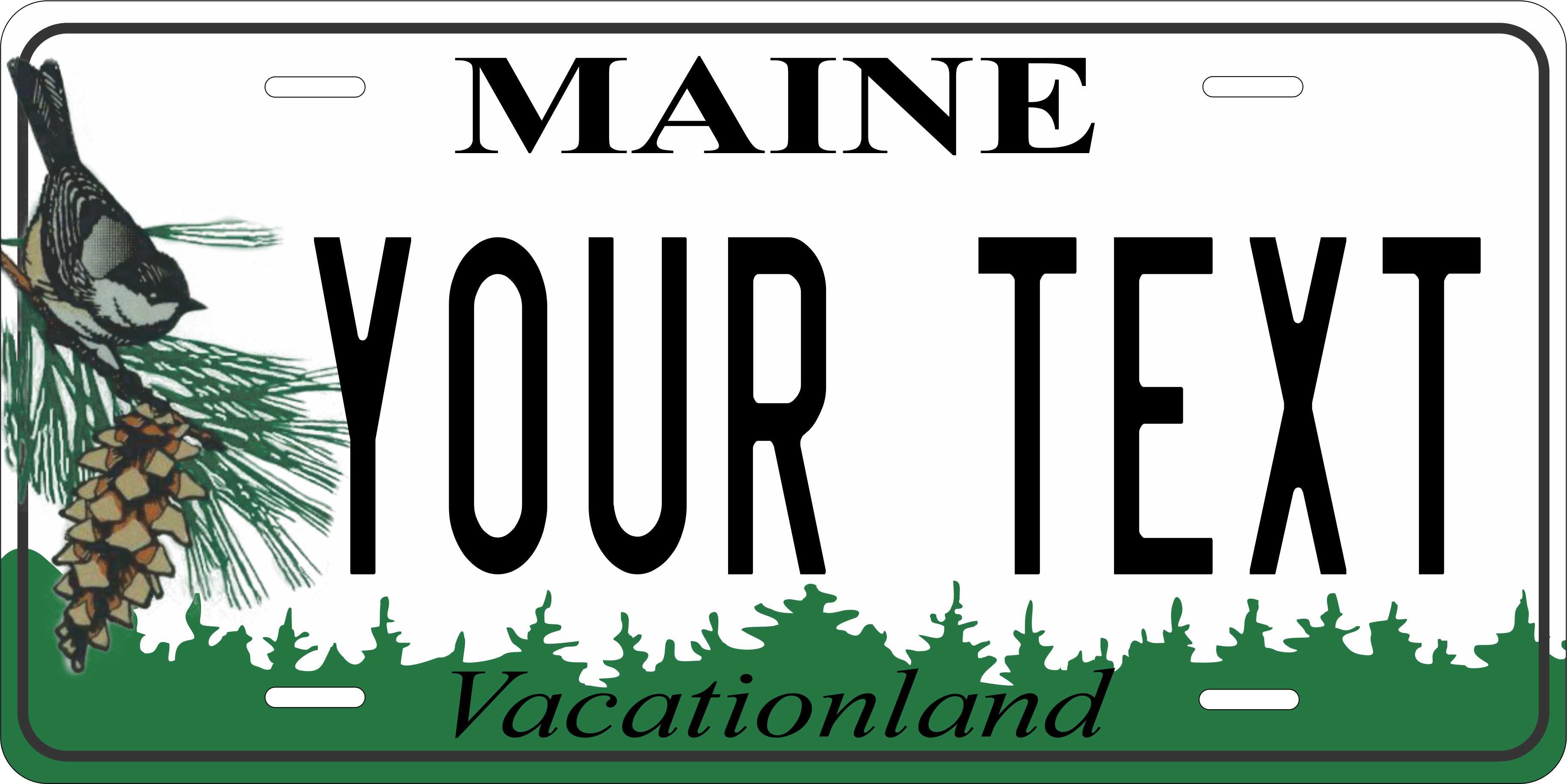 Maine 1999 Pine License Plate Personalized Novelty Fun Car Bike Motorcycle