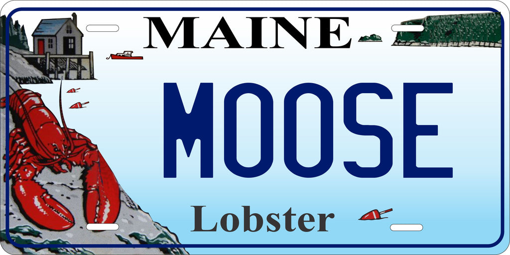 Maine  Lobster License Plate Personalized Novelty Fun Car Bike Motorcycle
