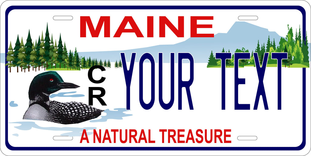 Maine  Loon  License Plate Personalized Novelty Fun Car Bike Motorcycle
