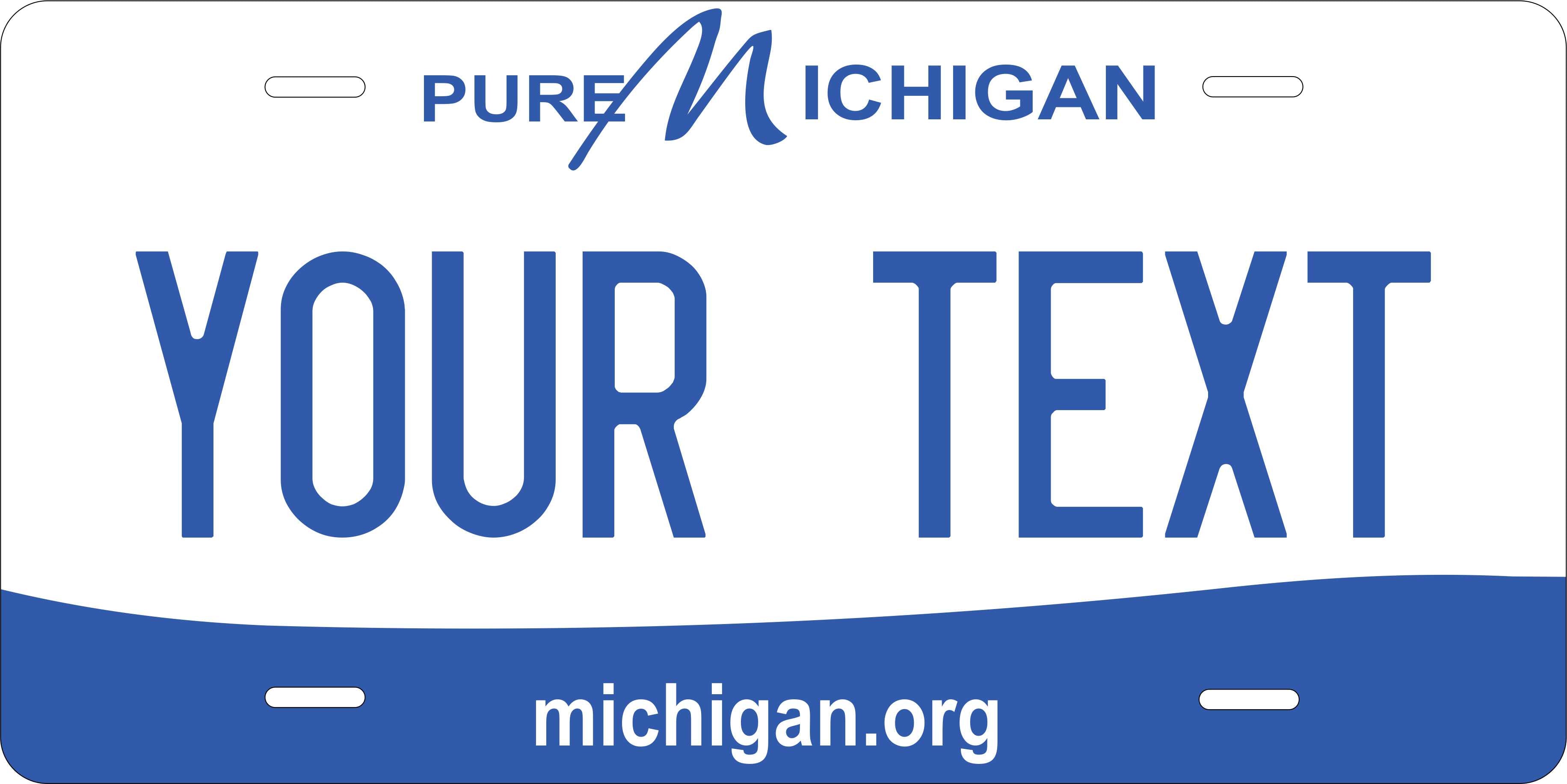 Michigan 2013 License Plate Personalized Novelty Fun Car Bike Motorcycle