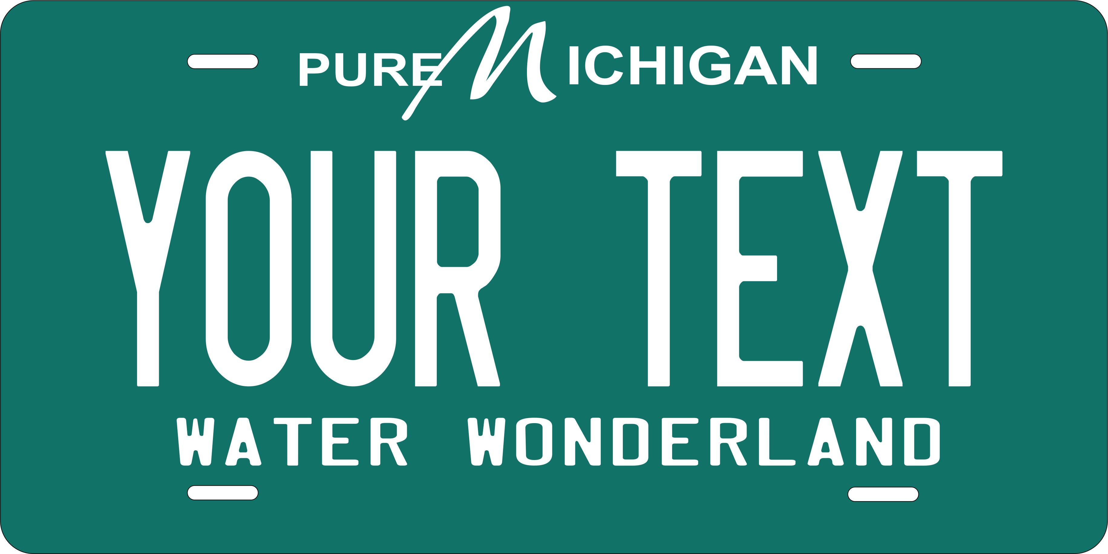 Michigan Green License Plate Personalized Novelty Fun Car Bike Motorcycle