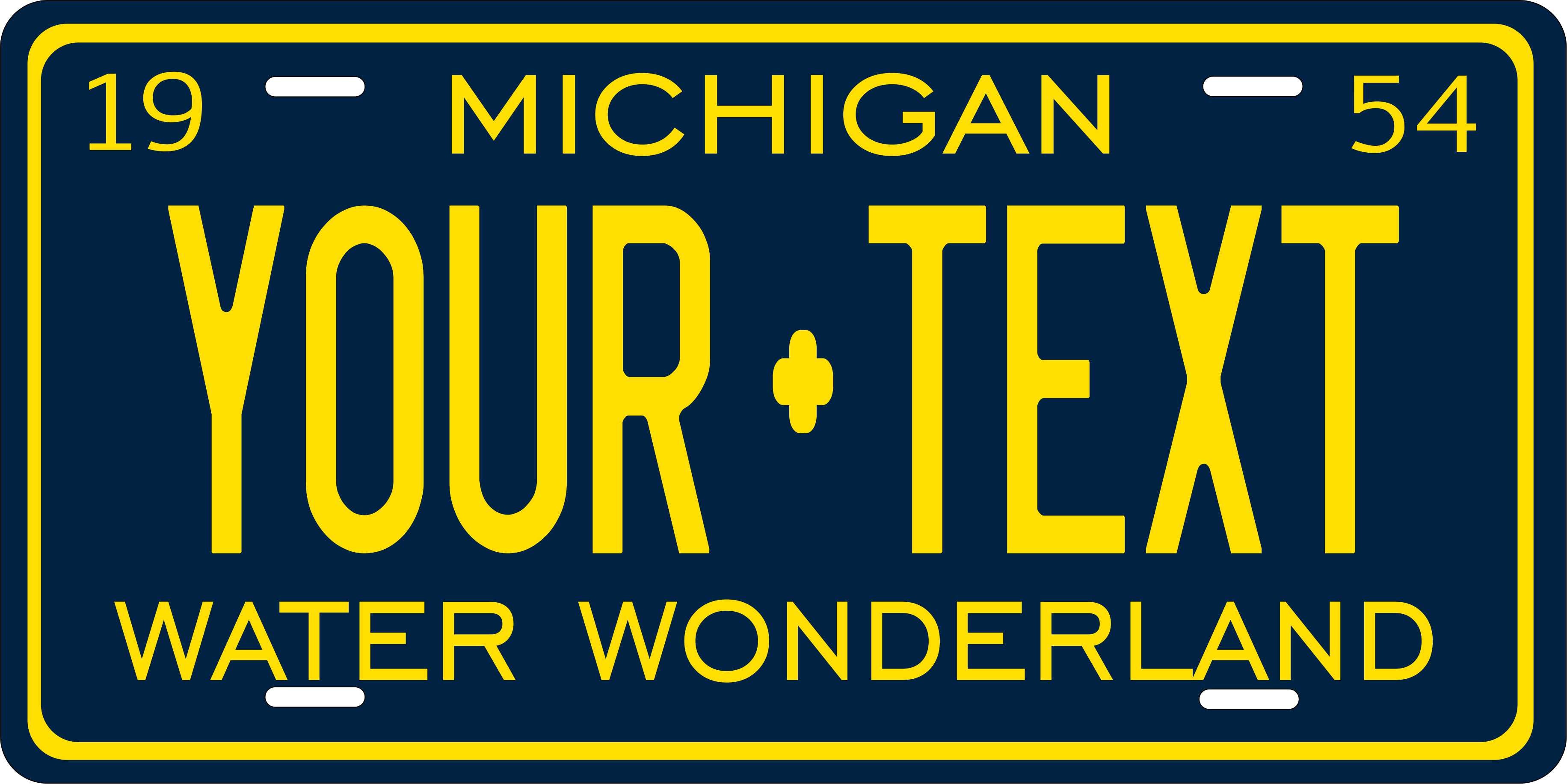 Michigan 1954 License Plate Personalized Novelty Fun Car Bike Motorcycle