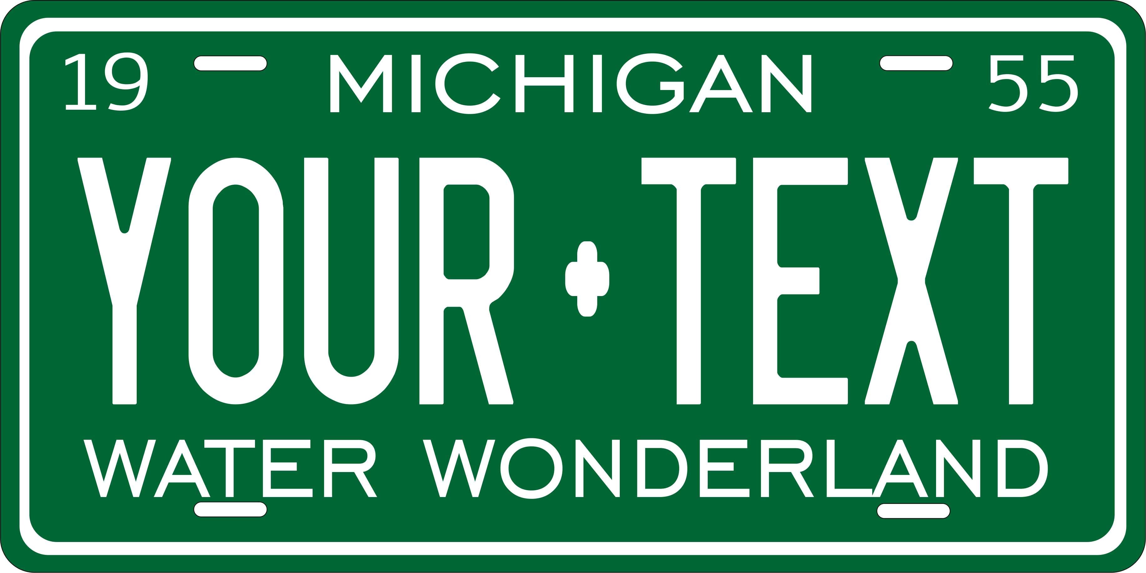 Michigan 1955 License Plate Personalized Novelty Fun Car Bike Motorcycle