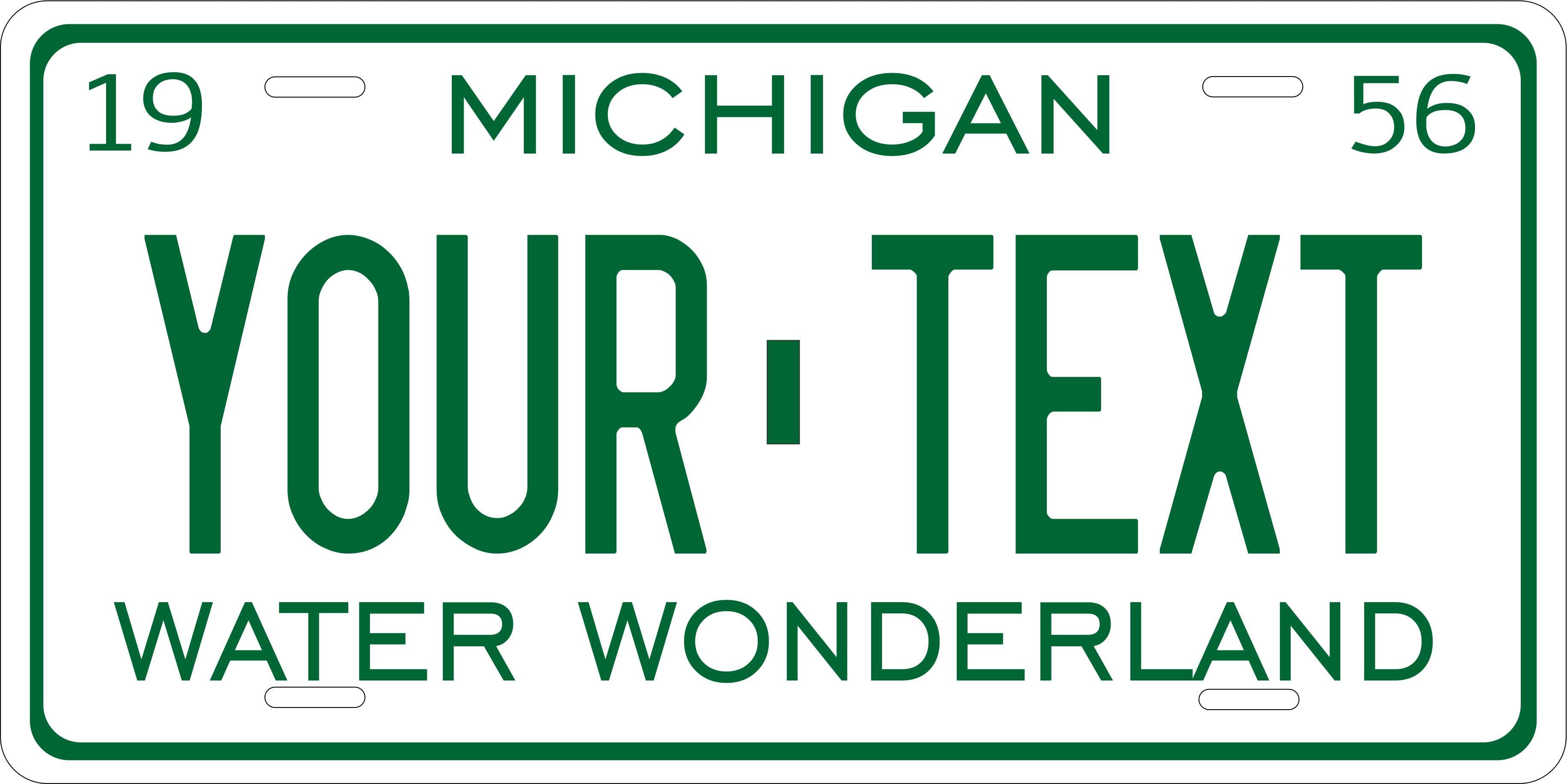 Michigan 1956 License Plate Personalized Novelty Fun Car Bike Motorcycle