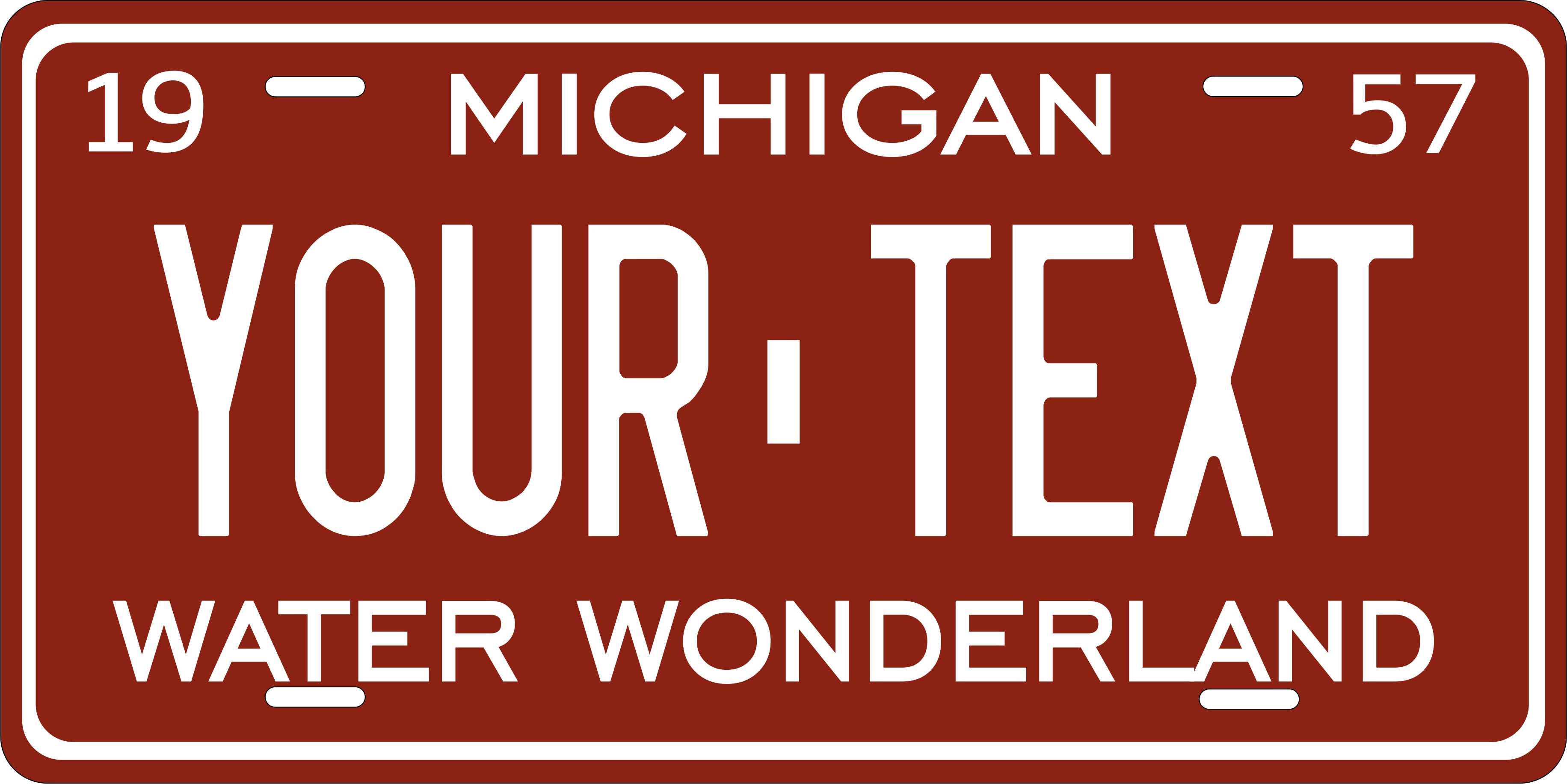 Michigan 1957 License Plate Personalized Novelty Fun Car Bike Motorcycle