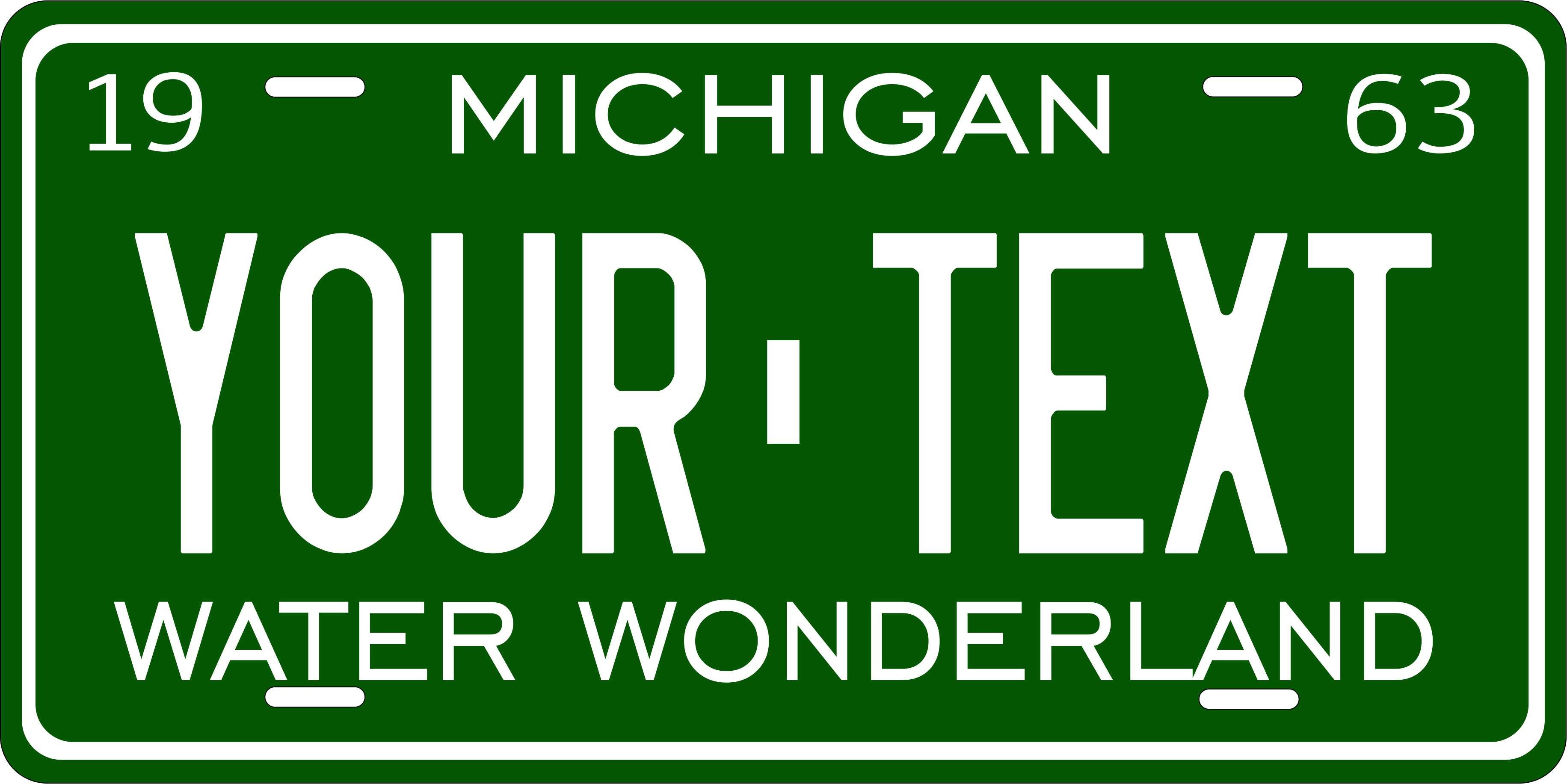 Michigan 1963 License Plate Personalized Novelty Fun Car Bike Motorcycle