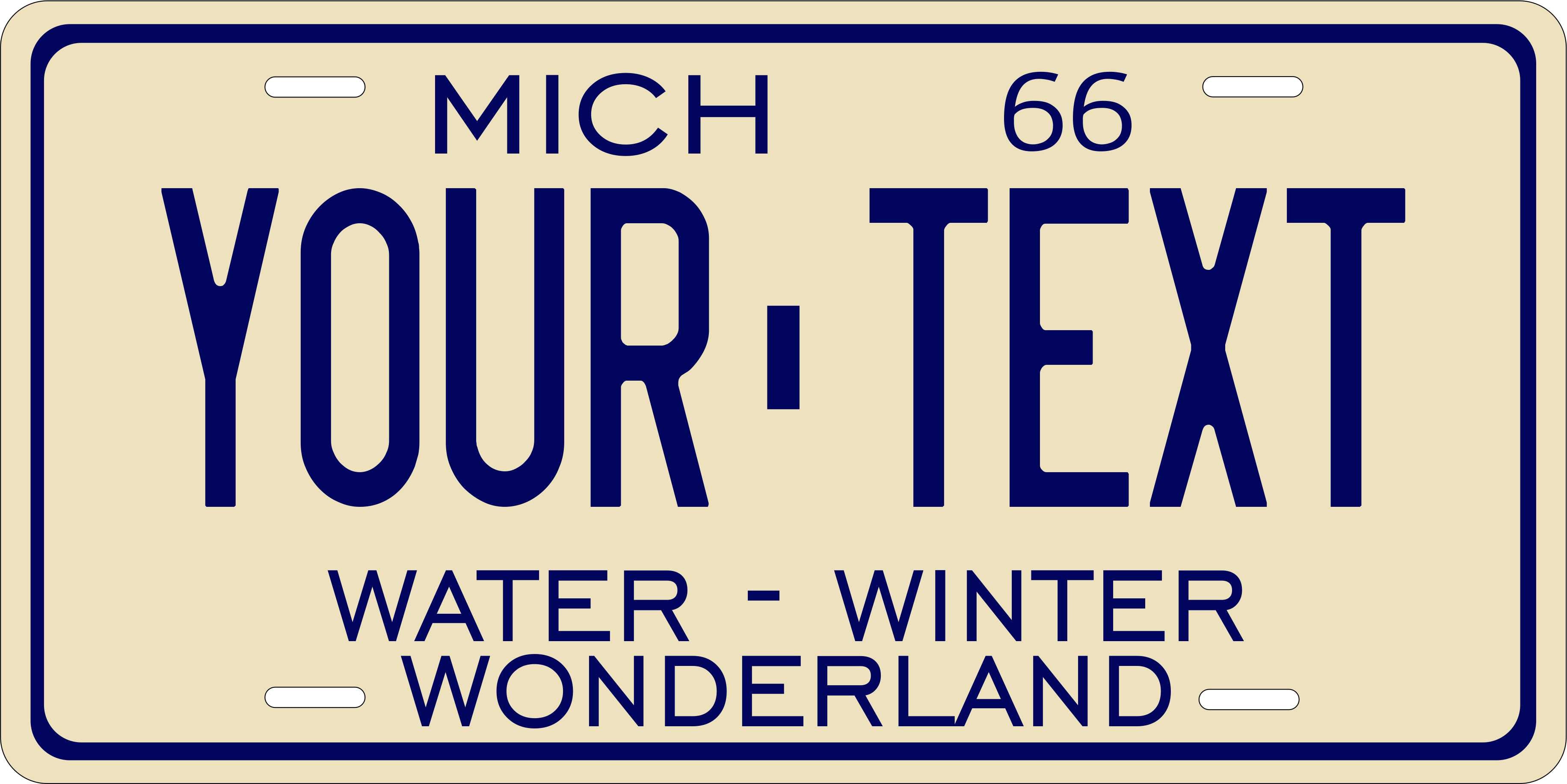 Michigan 1966 License Plate Personalized Novelty Fun Car Bike Motorcycle