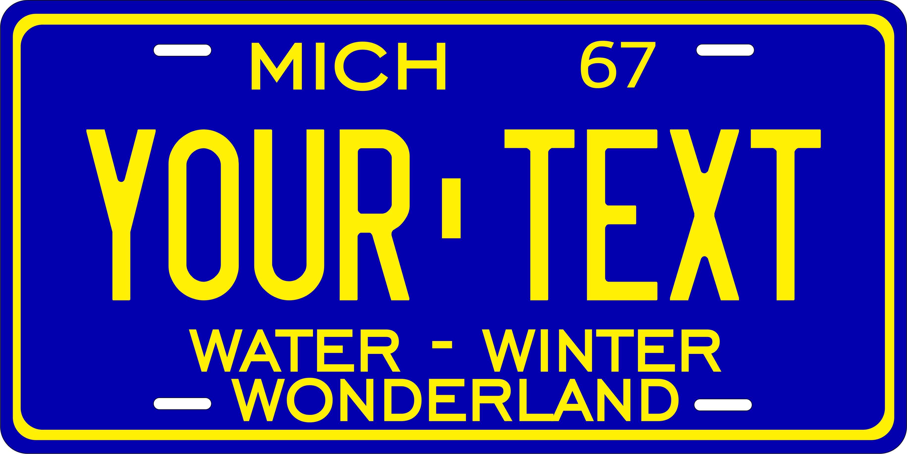 Michigan 1967 License Plate Personalized Novelty Fun Car Bike Motorcycle
