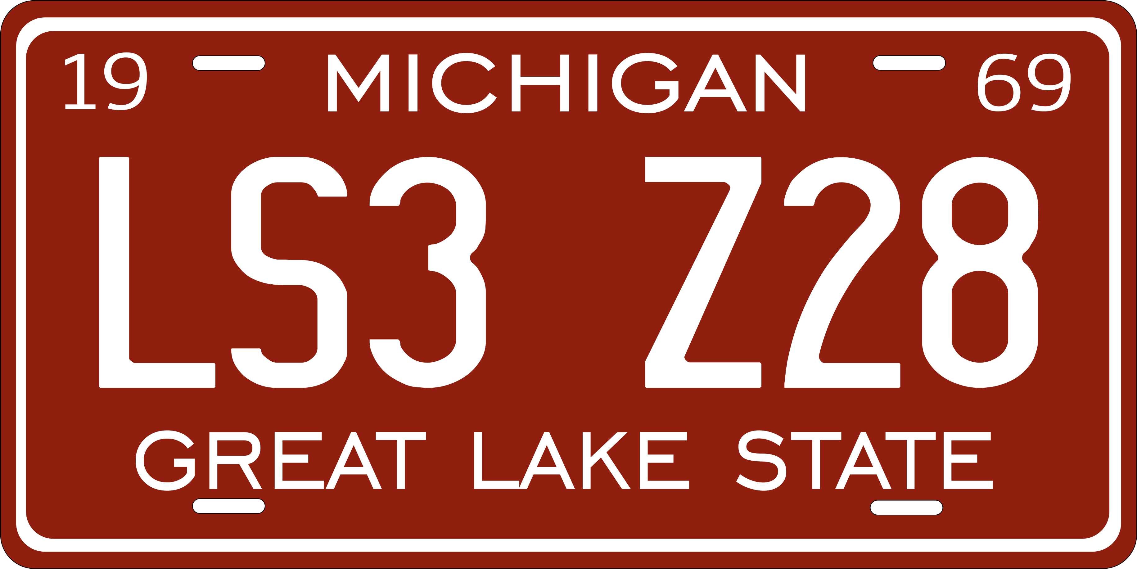 Michigan 1969 License Plate Personalized Novelty Fun Car Bike Motorcycle