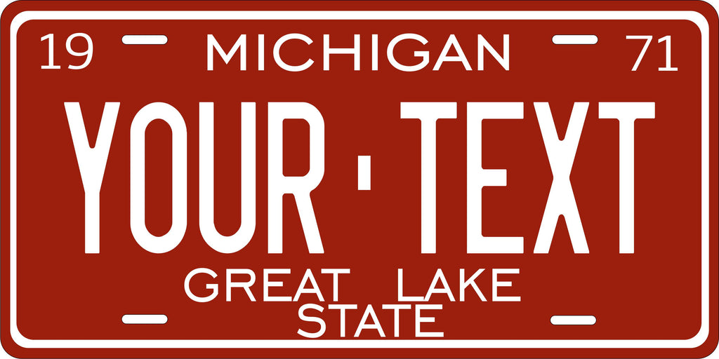 Michigan 1971 License Plate Personalized Novelty Fun Car Bike Motorcycle