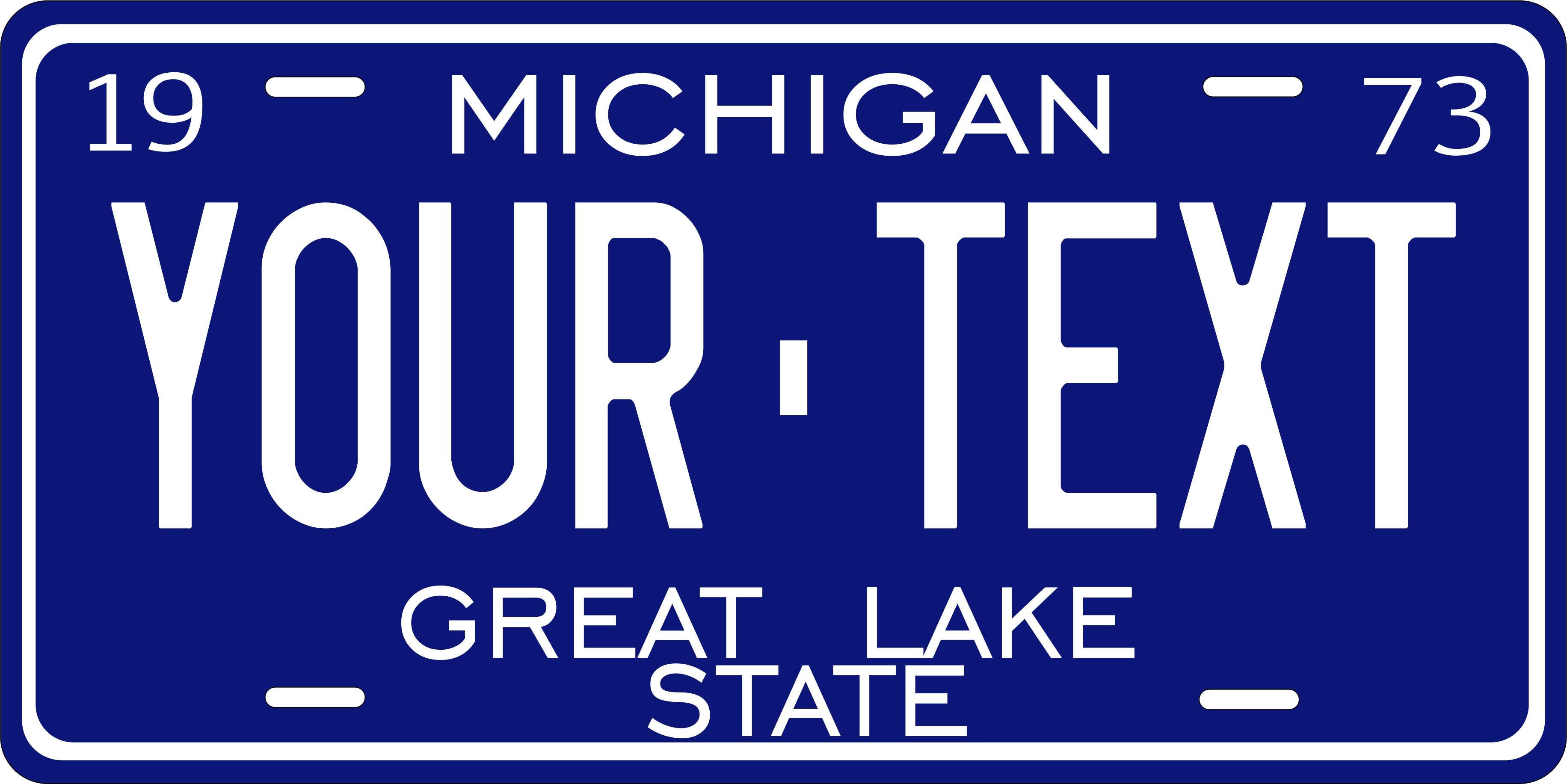 Michigan 1973 License Plate Personalized Novelty Fun Car Bike Motorcycle